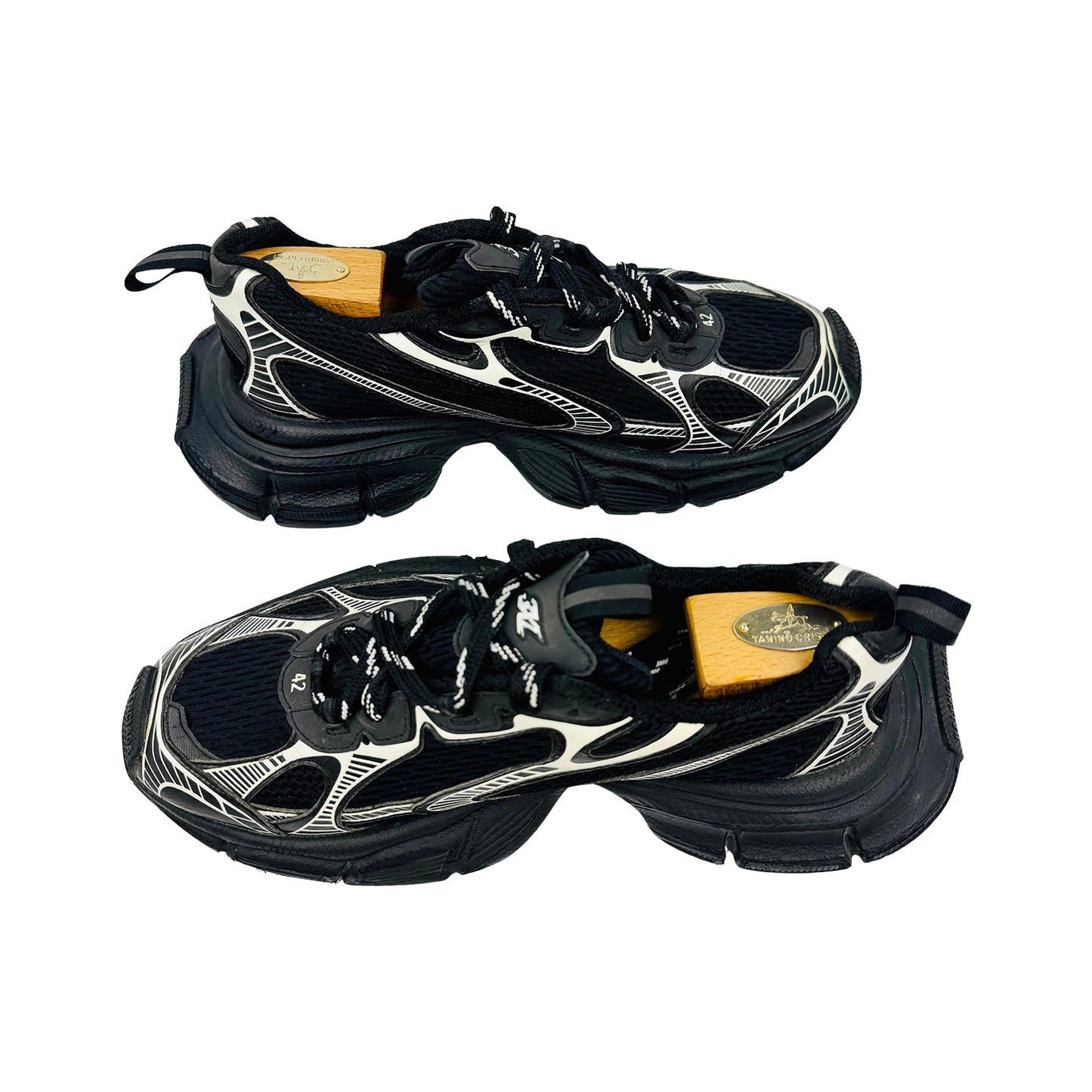 Balenciaga 3XL 'Black Silver' Shoes (Size 42) - 734734