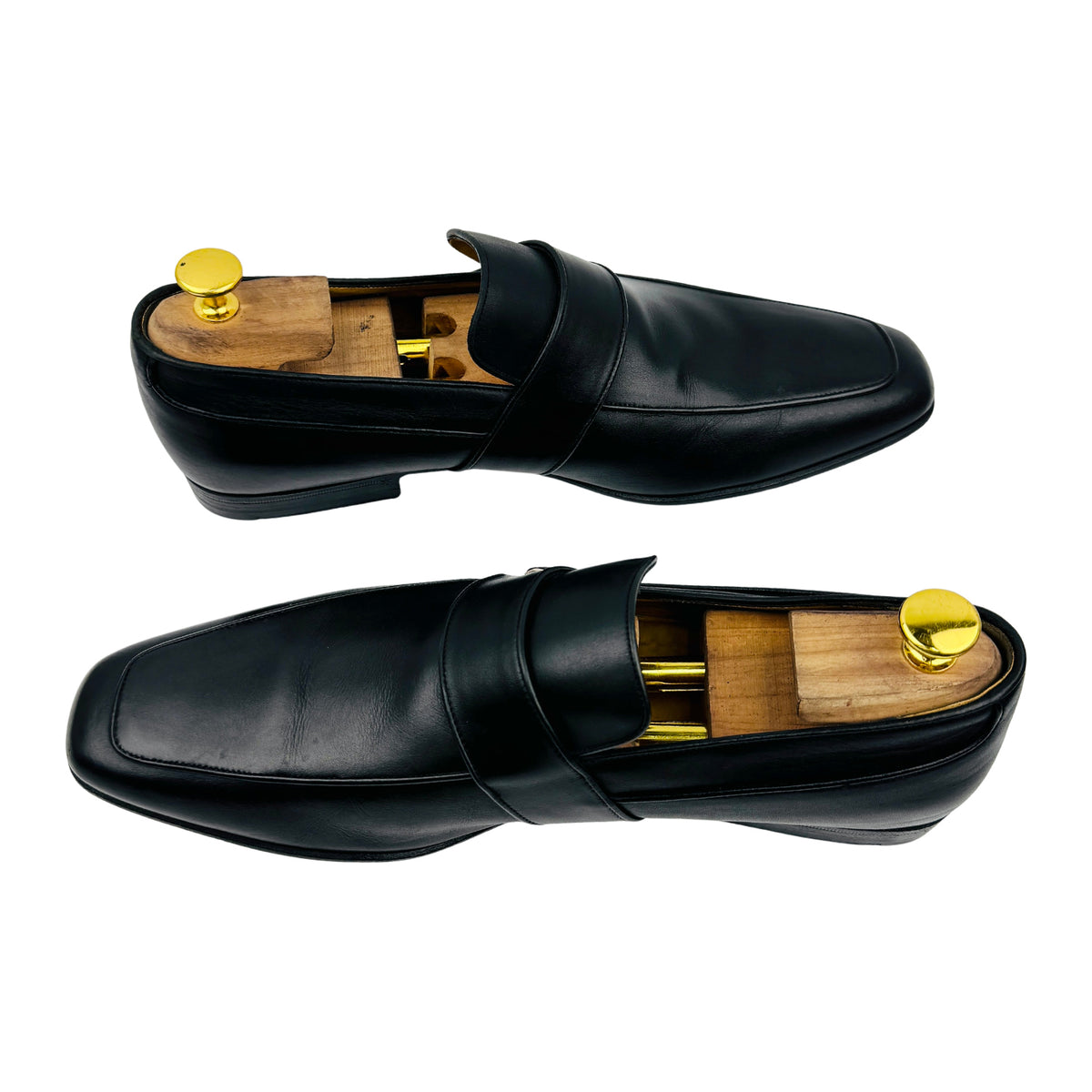 Gucci Men's Black Leather Italian Loafers (Size 42)