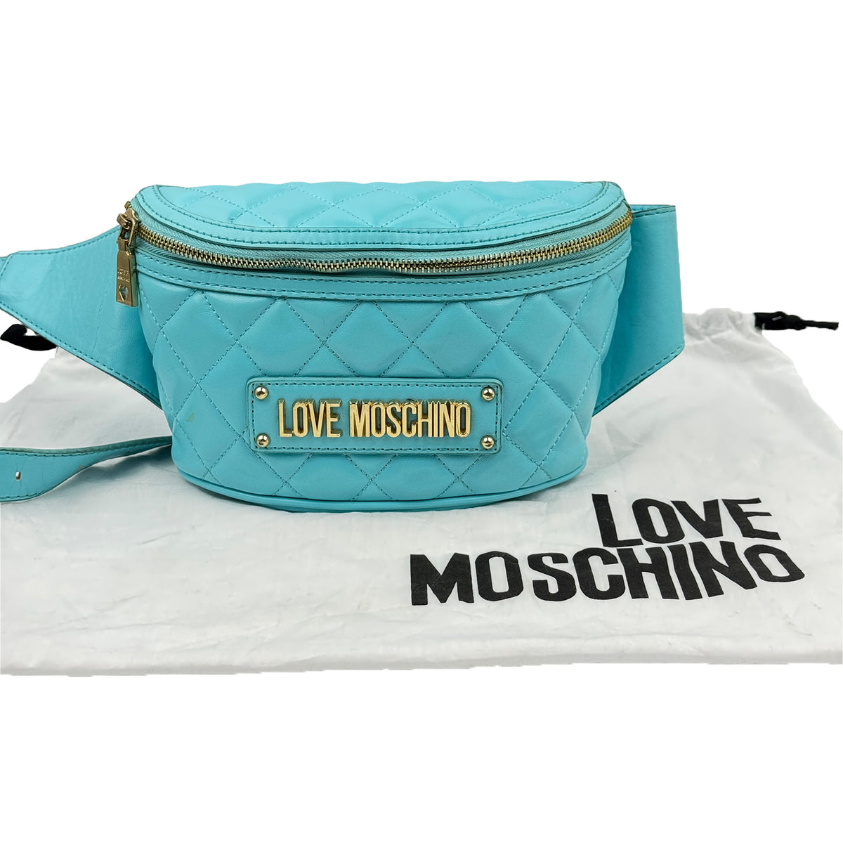 Love Moschino Quilted Logo Belt Bag - JC4003PP1OLA0701
