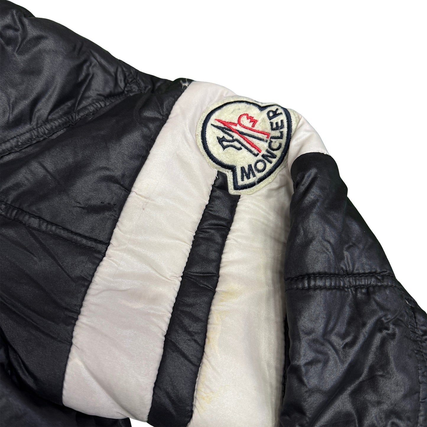 Moncler Men's Varsity Black Down Jacket (Size Medium)