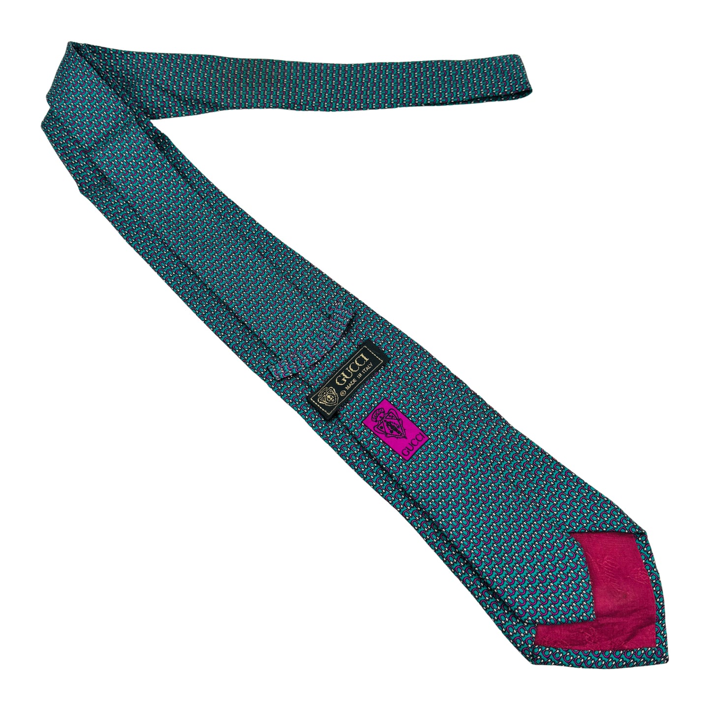 Gucci Turquoise 'Accents' Tie (Size Regular)
