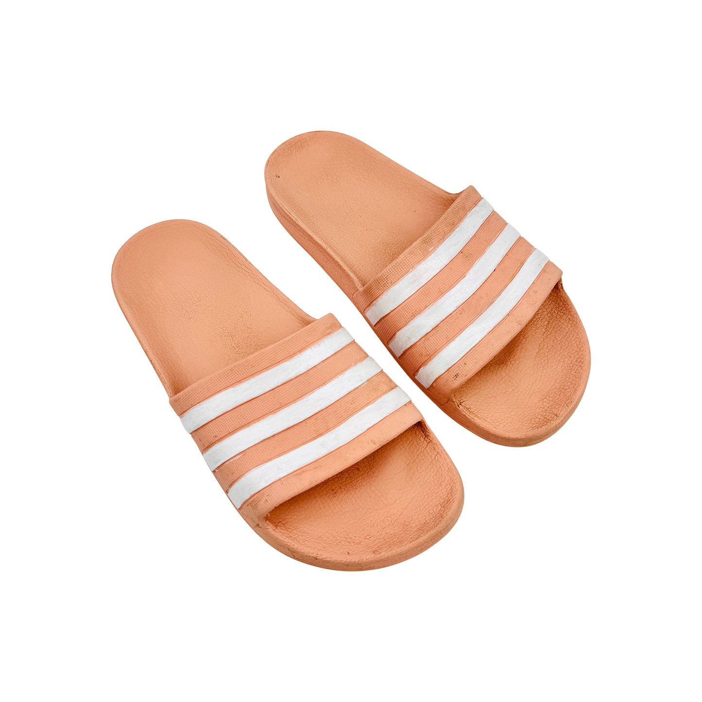 Adidas Adilette Aqua 'Peach' Foam Slides (Size 39)