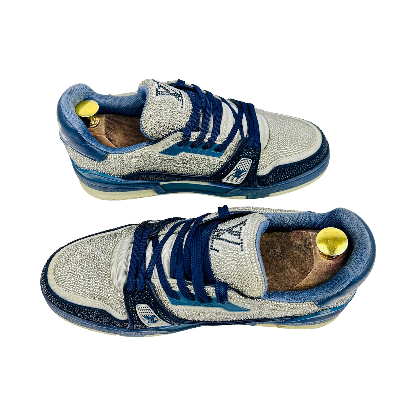 Louis Vuitton LV Trainer Crystal 'Marine' Sneakers (Size 41)
