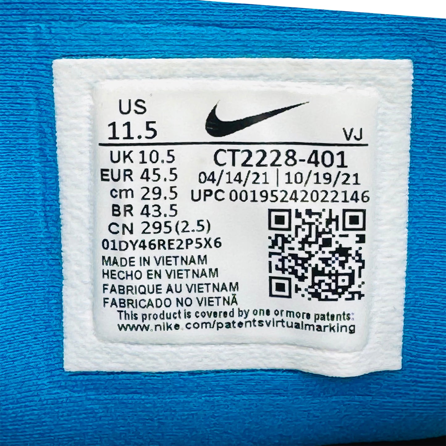 Nike ZoomX Invincible Blue Orbit Shoes (Size 45.5) - CT2228-401