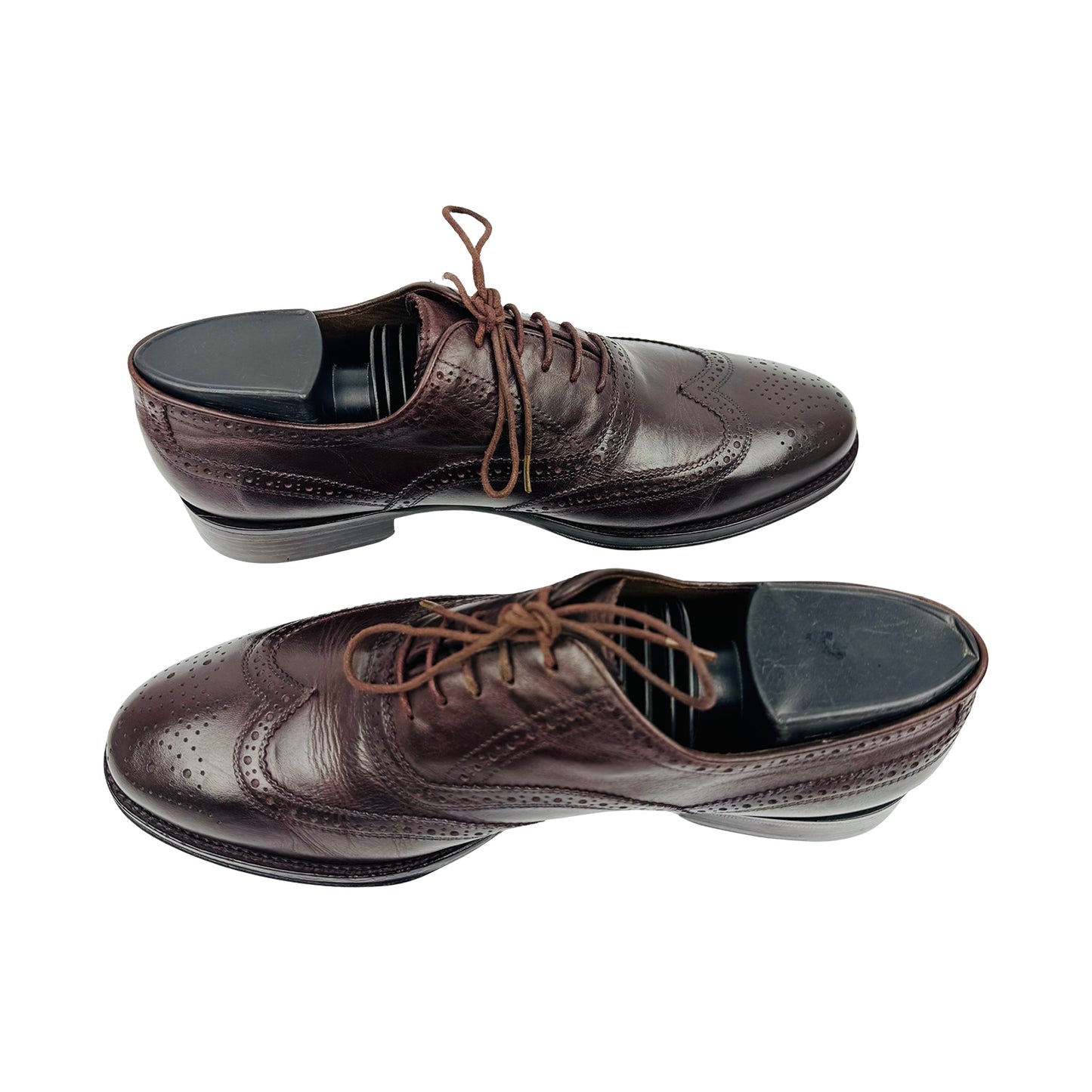 Balmain Men's Brown Leather Brogue Shoes (Size 40)