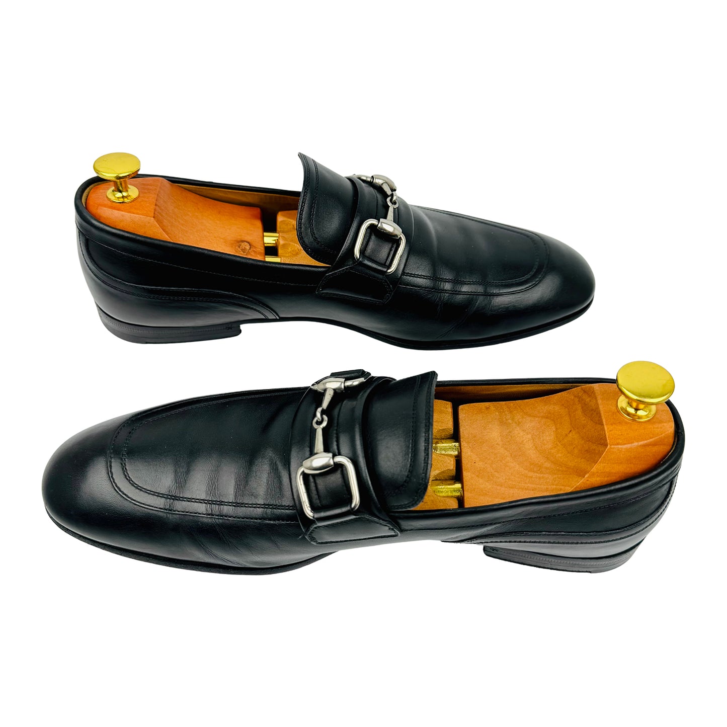 Gucci Men's Black Leather Horsebit Loafer (Size 41)