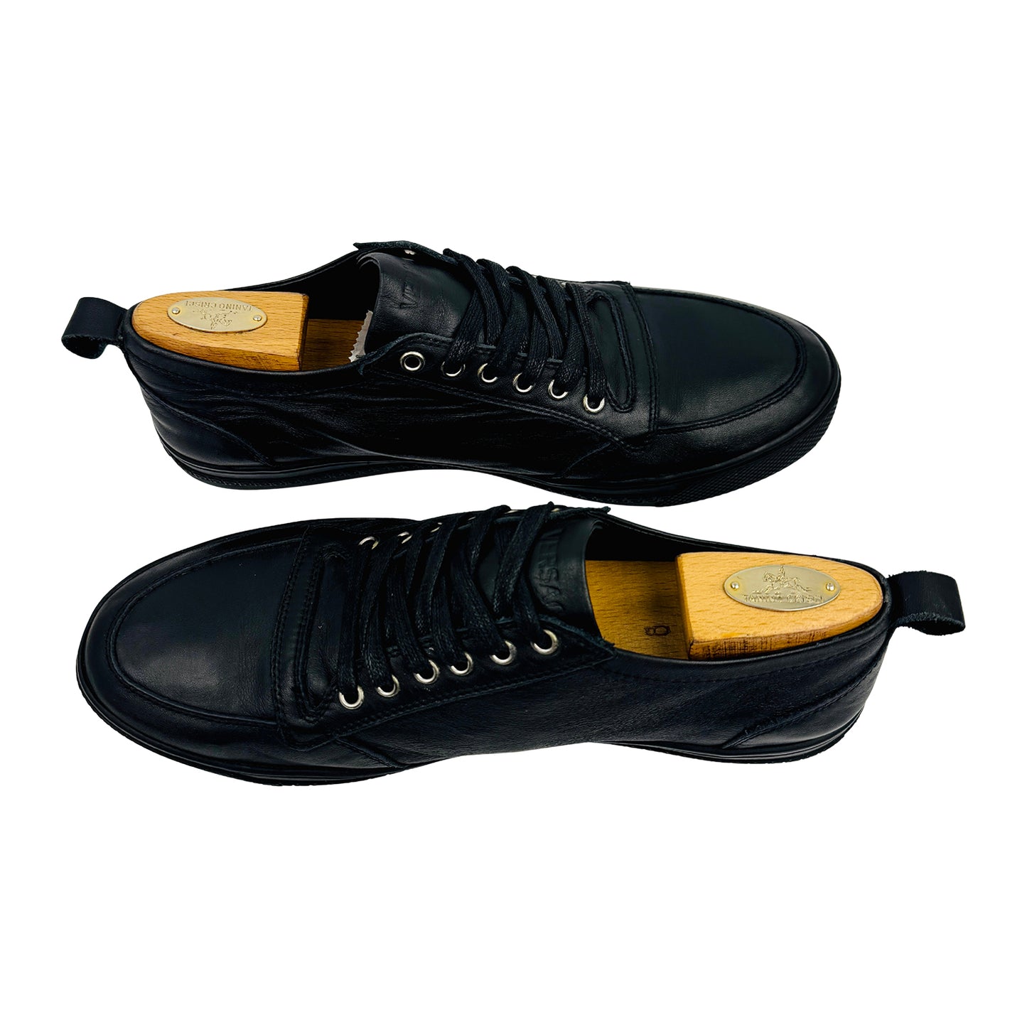 Versace Men's Medusa Black Leather Sneakers (Size 43)