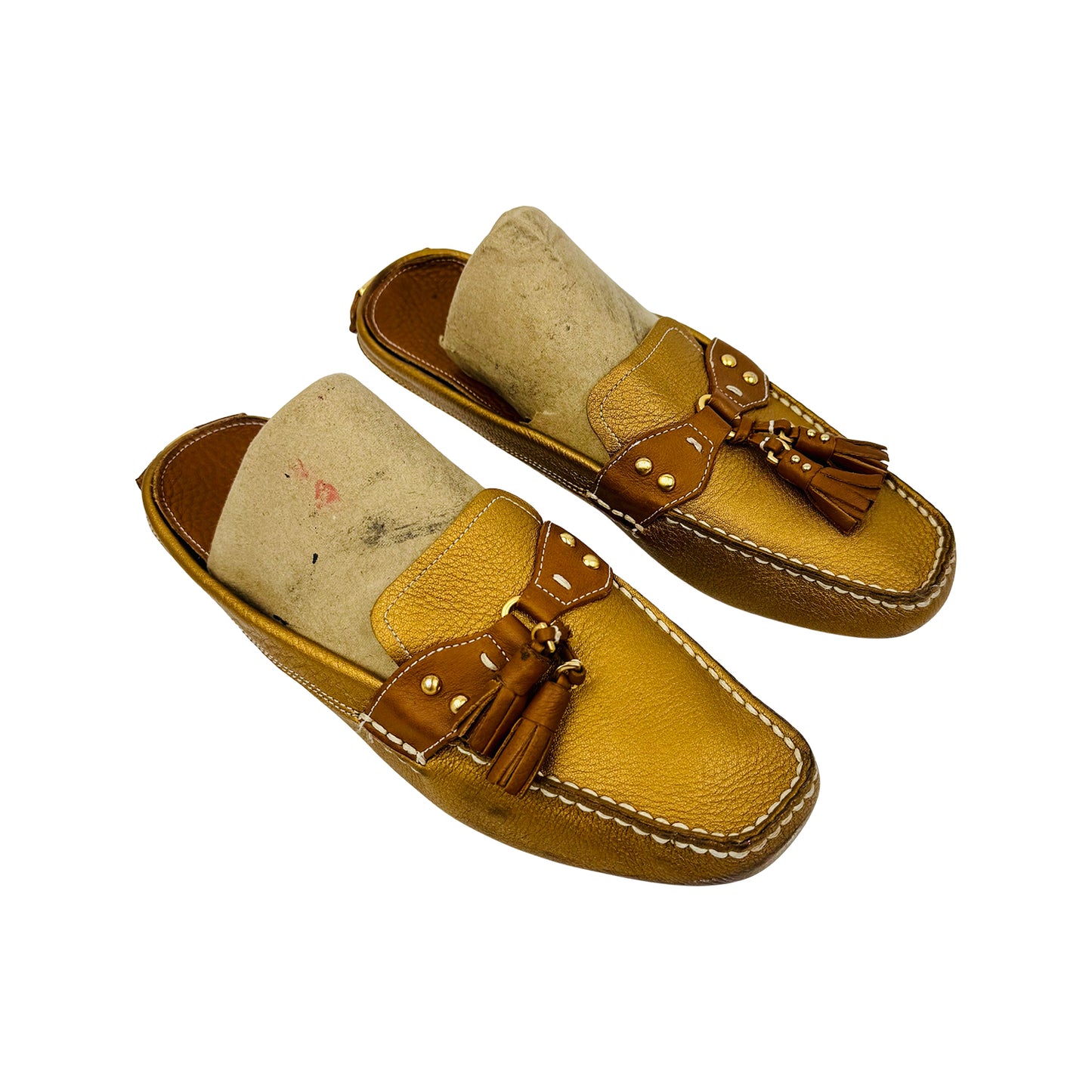 Cole Haan Golden leather Mules (Size 38) - D17633