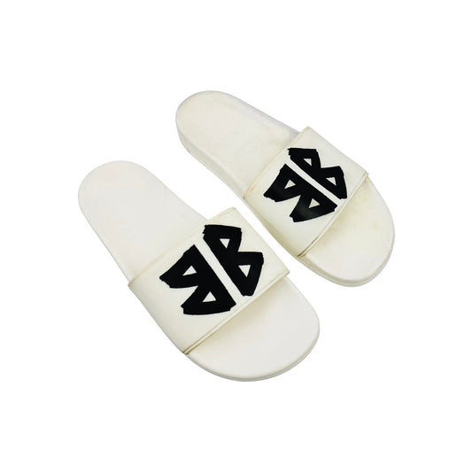 Balenciaga Pool BB Tape Logo Slides (Size 43)