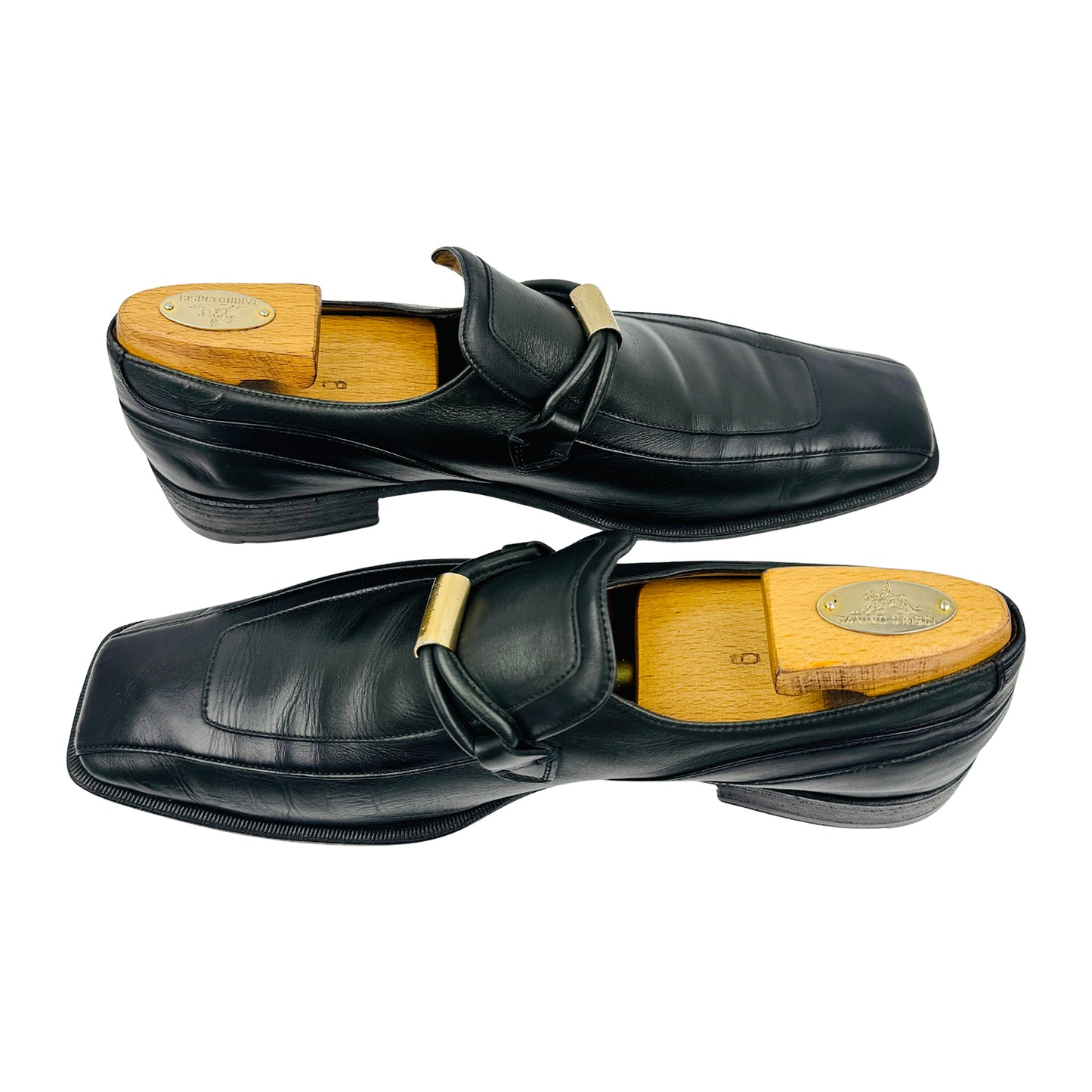 Yves Saint Laurent Black Leather Loafers (Size 42.5)
