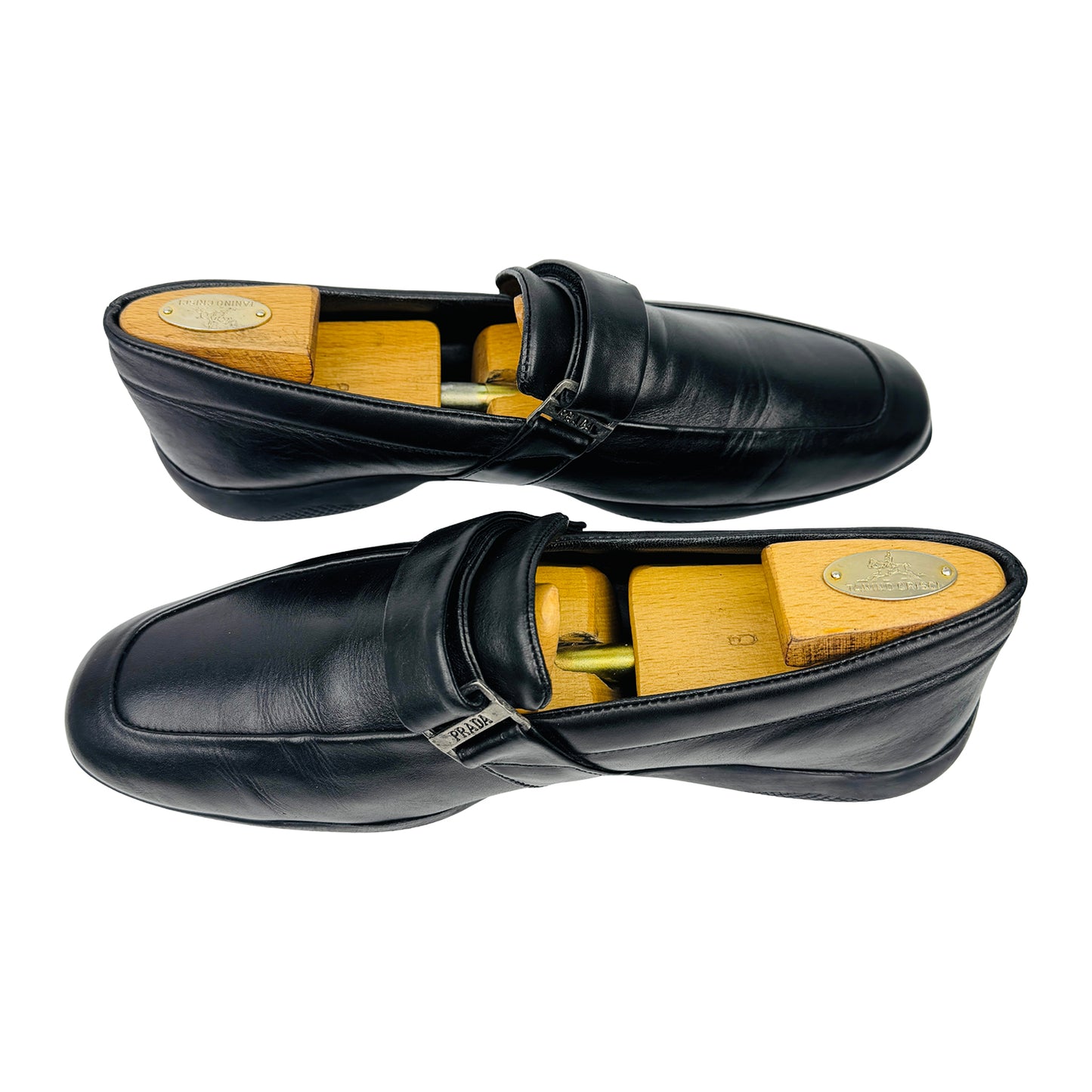 Prada Men's Black Italian Loafers (Size 43.5)