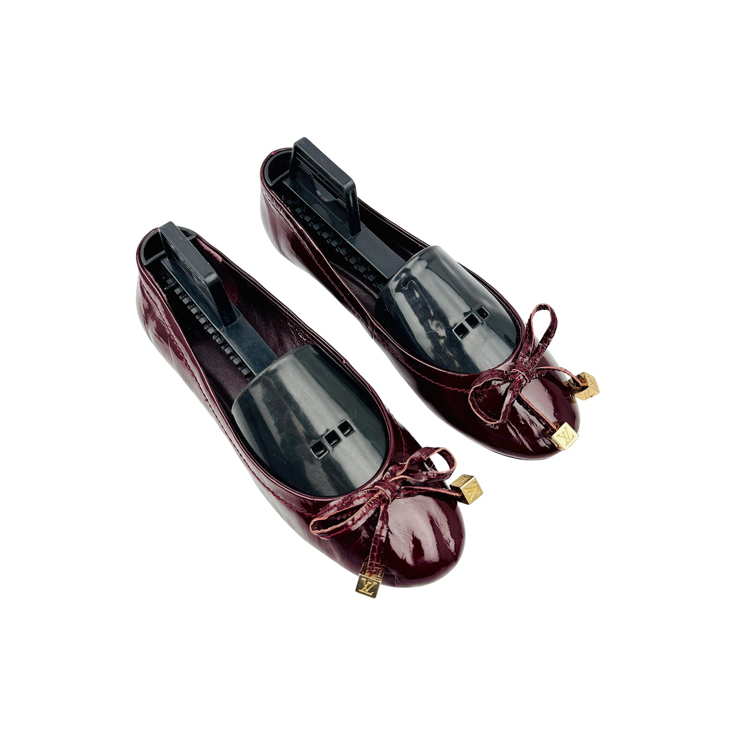 Louis Vuitton Debbie Burgundy Ballet Flats (Size 35)