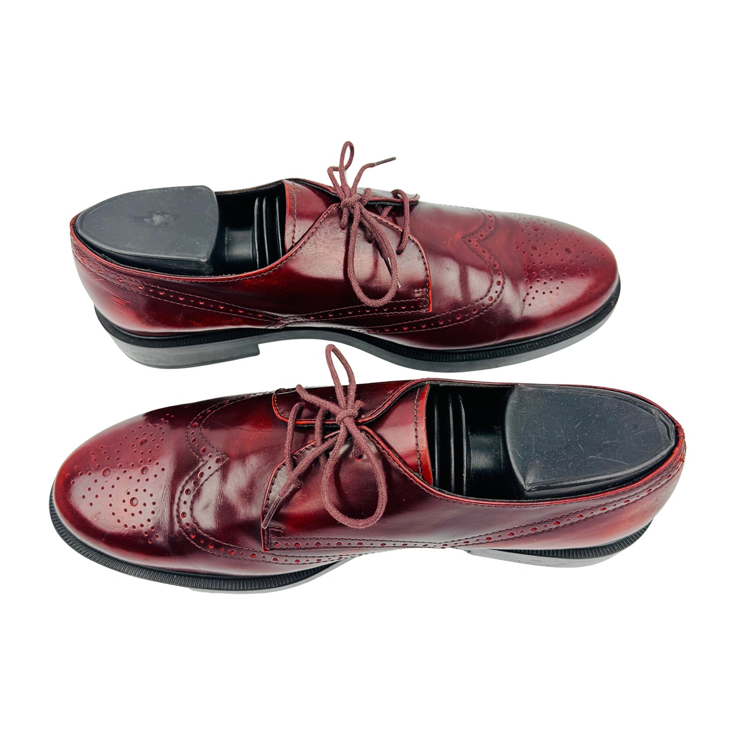 Tod’s Burgundy Patent Leather Derby Shoes (Size 39.5)