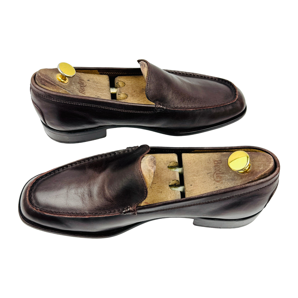 Tods Men's Dark Brown Leather Loafers (Size 43)