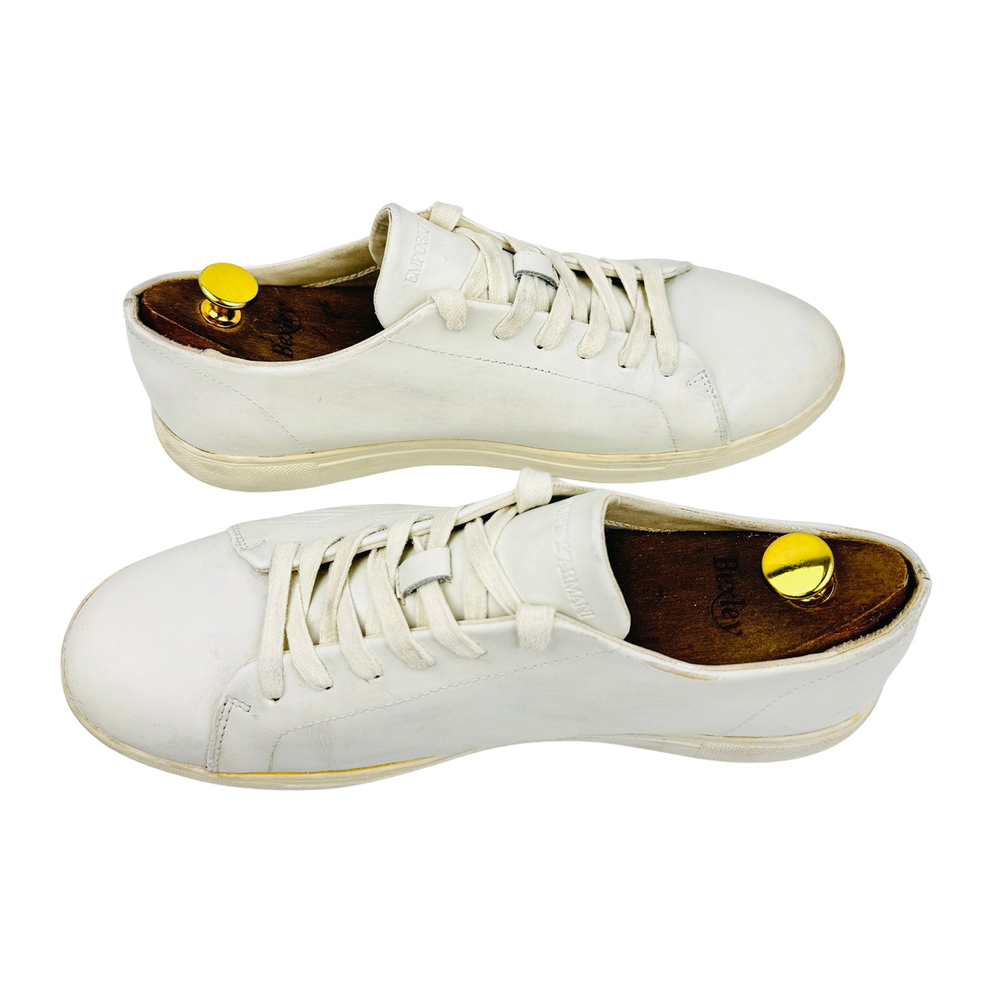 Emporio Armani Men's White Sneakers (Size 43)