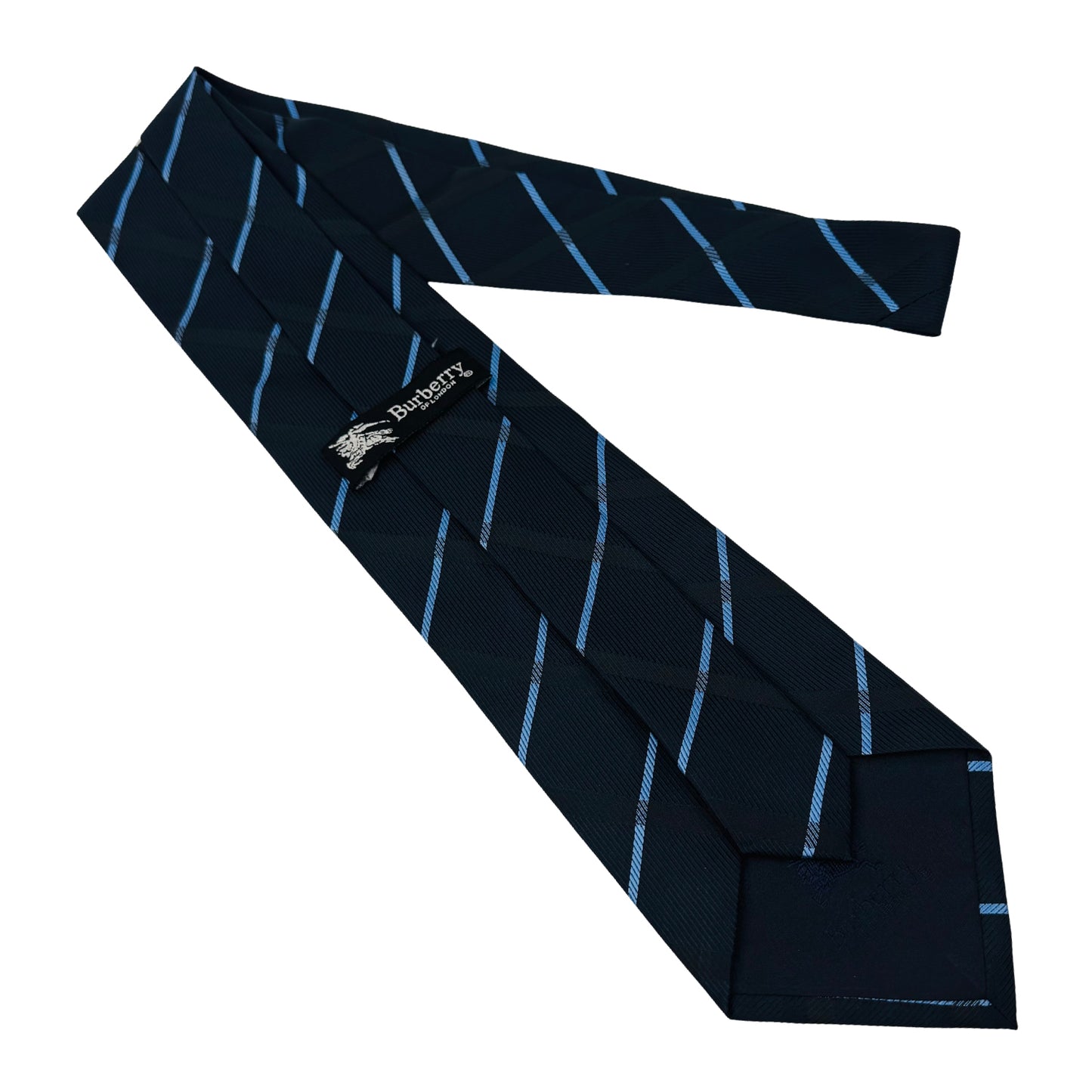 Burberry Navy Light Blue Tie (Size Regular)
