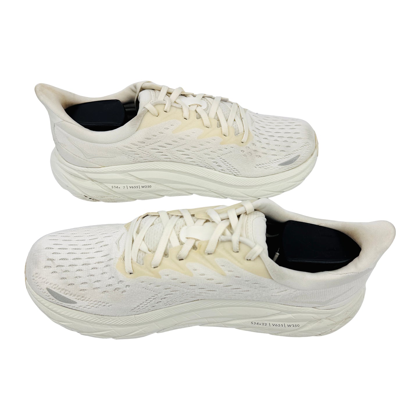 Hoka One One Clifton 8 White Shoes (Size 43.5/43) - 1119393‑WWH