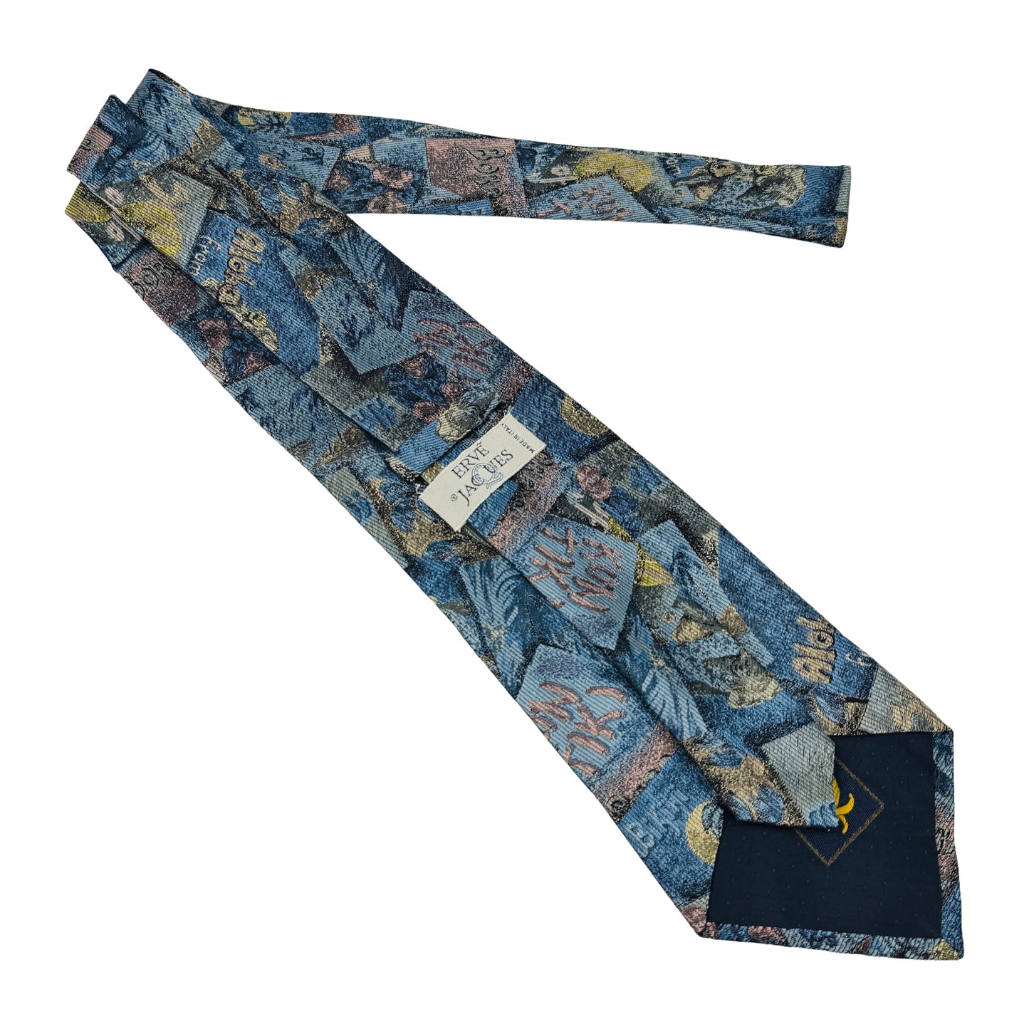 Ervé Jacques Blue 'Novelty Print' Tie (Size Regular)
