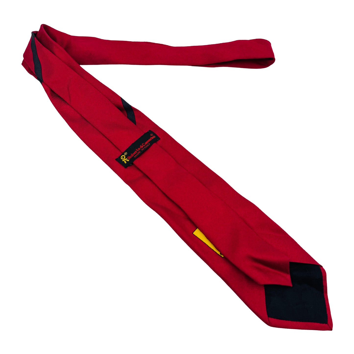 Roberta Di Camerino Red Embroidered Tie (Size Regular)