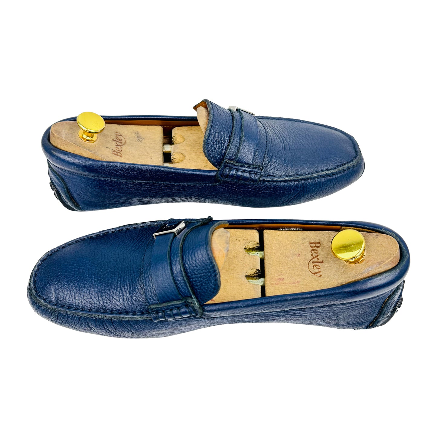 Bally Men's Picaro Blue Leather Loafers (Size 42.5/43)