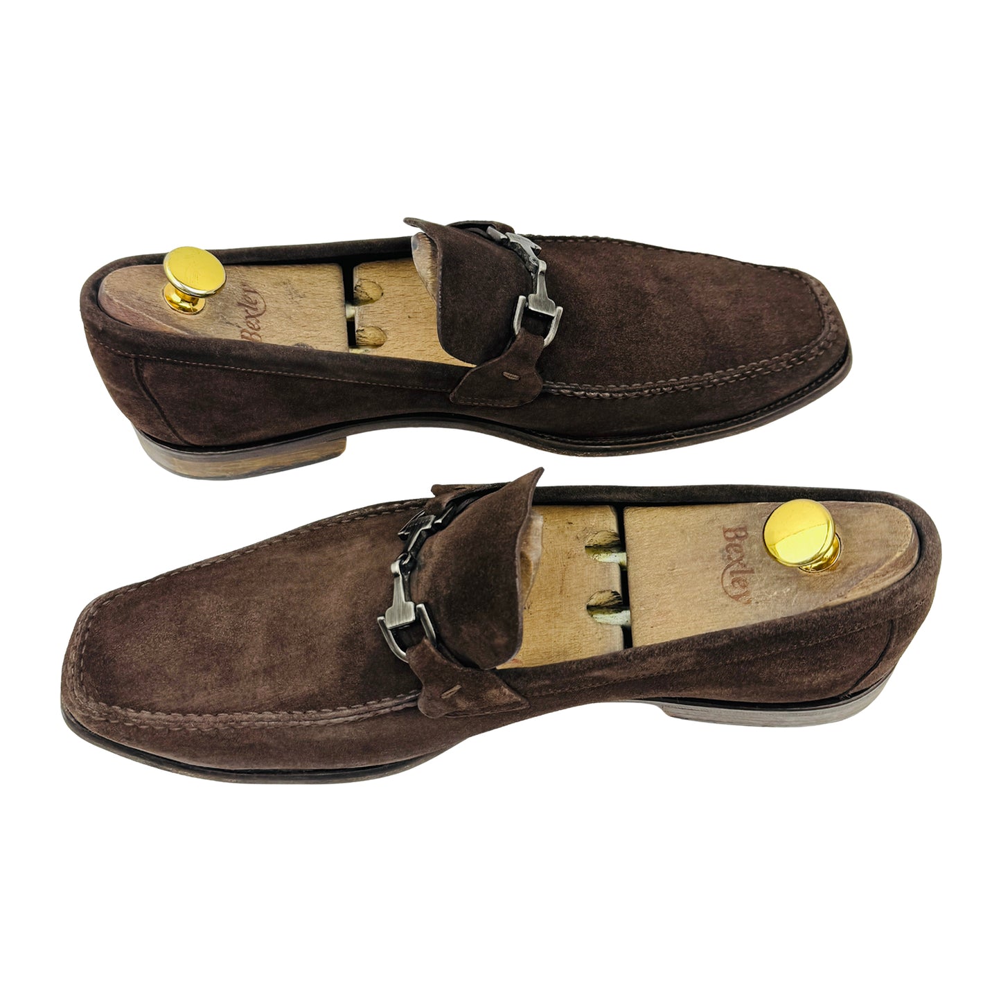 Hugo Boss Men's Brown Suede Horsebit Loafers (Size 43.5)