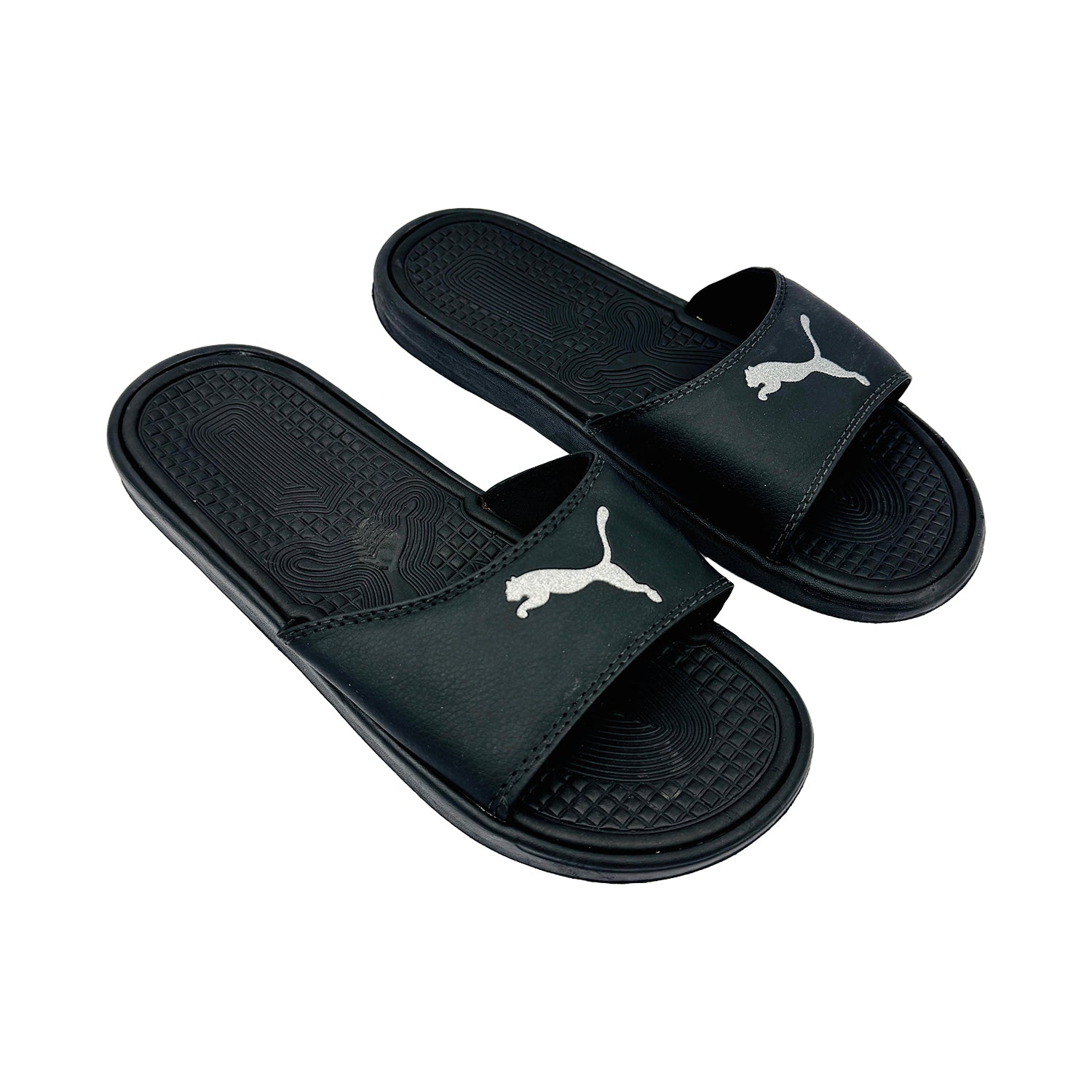 Right Side image of Puma Cat Sport Glitter Slippers (Size 43/43.5) - 371017_01