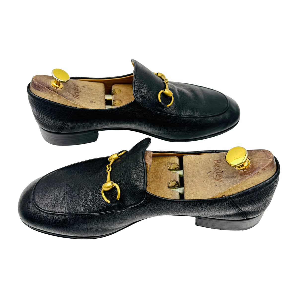 Gucci Men's Black Horsebit Loafers (Size 43)