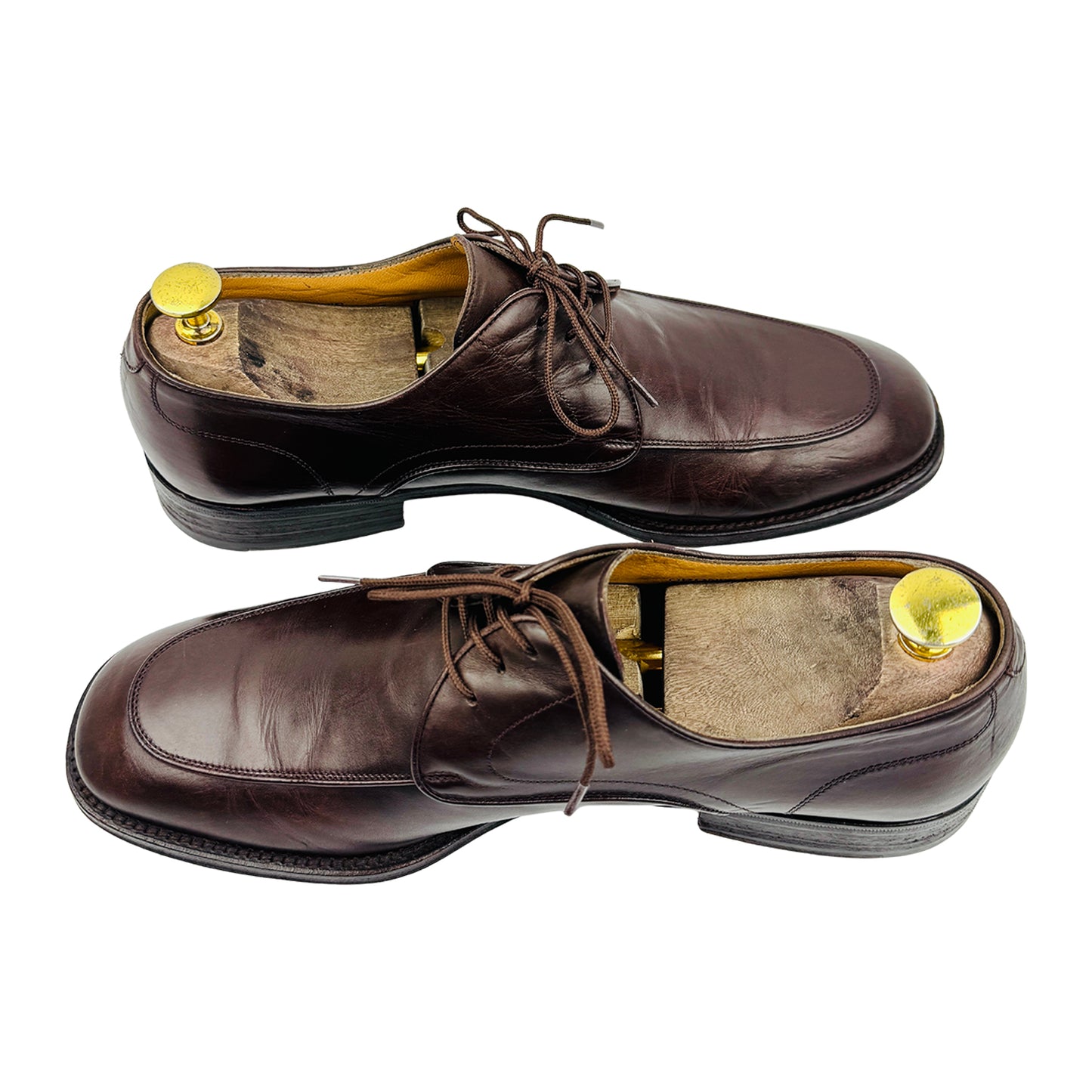 Bally Oronis Dark Brown Derby Shoes (Size 42/42.5)
