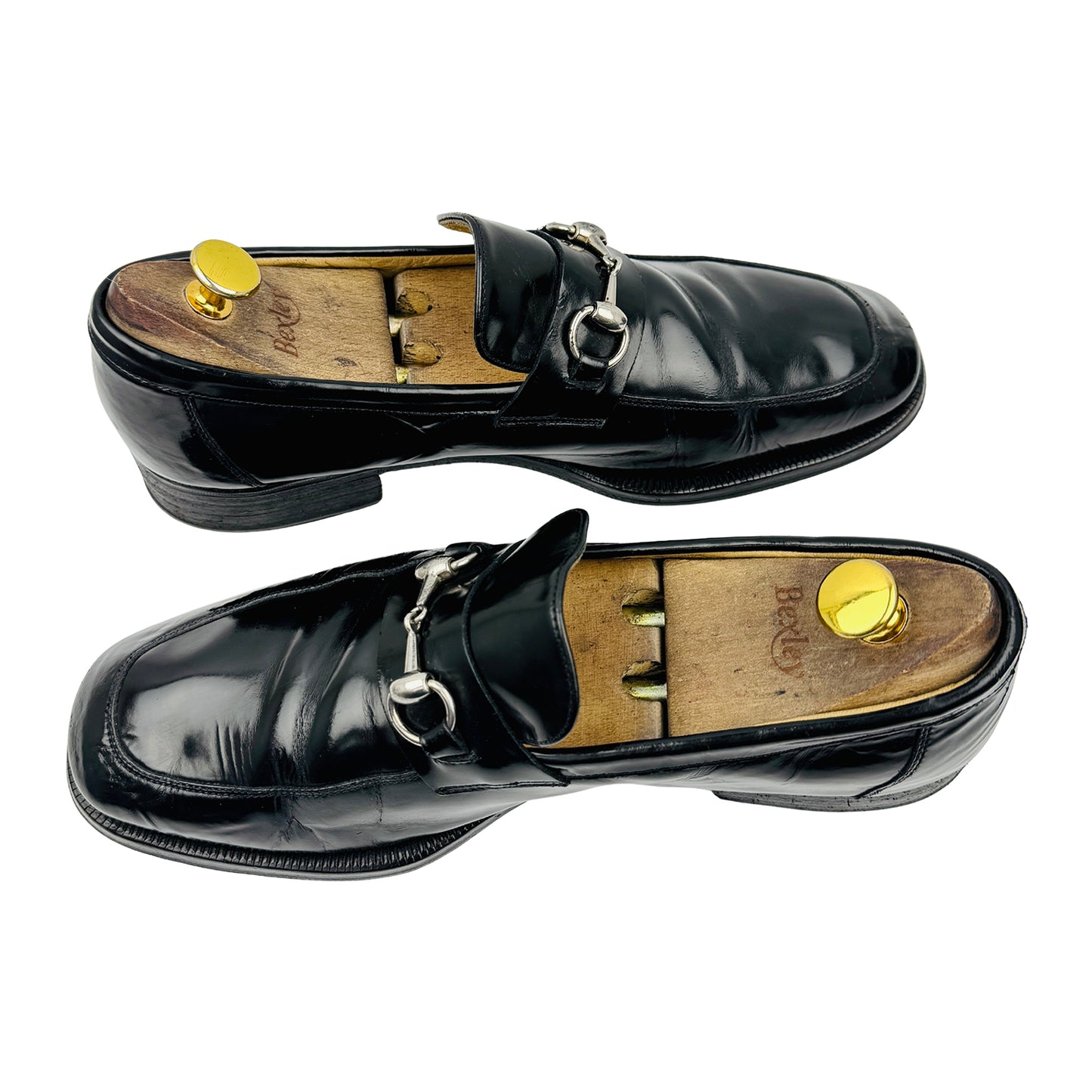 Gucci Men's Black Leather Horsebit Loafer (Size 44)