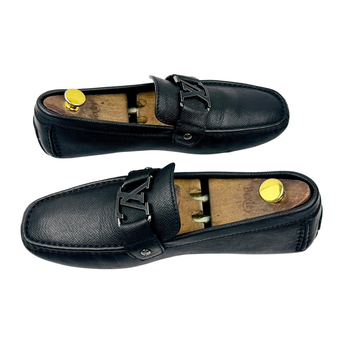 Louis Vuitton Monte Carlo Black Leather Driving Loafers (Size 42.5)