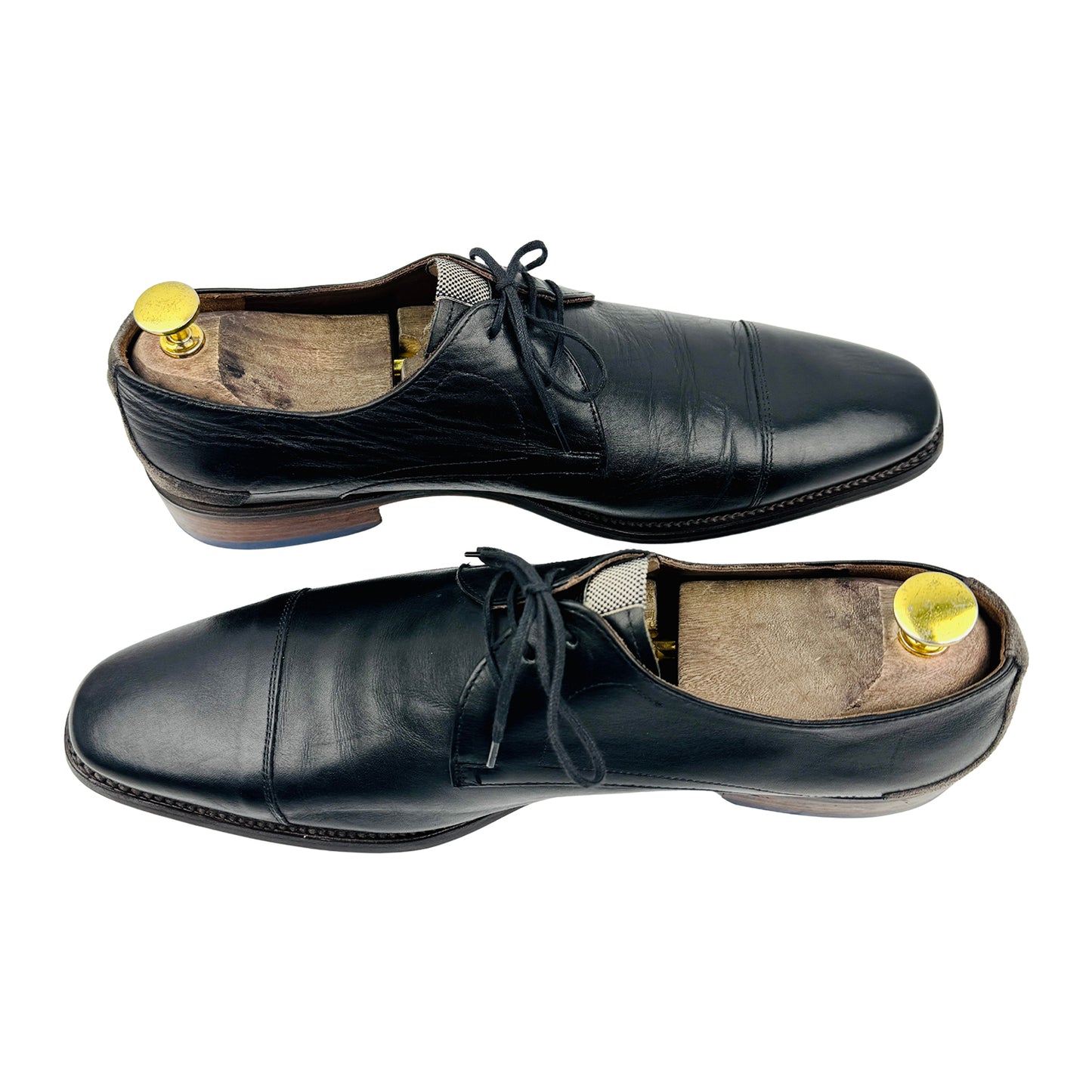 Floris van Bommel Black Derby Shoes (Size 42/42.5)
