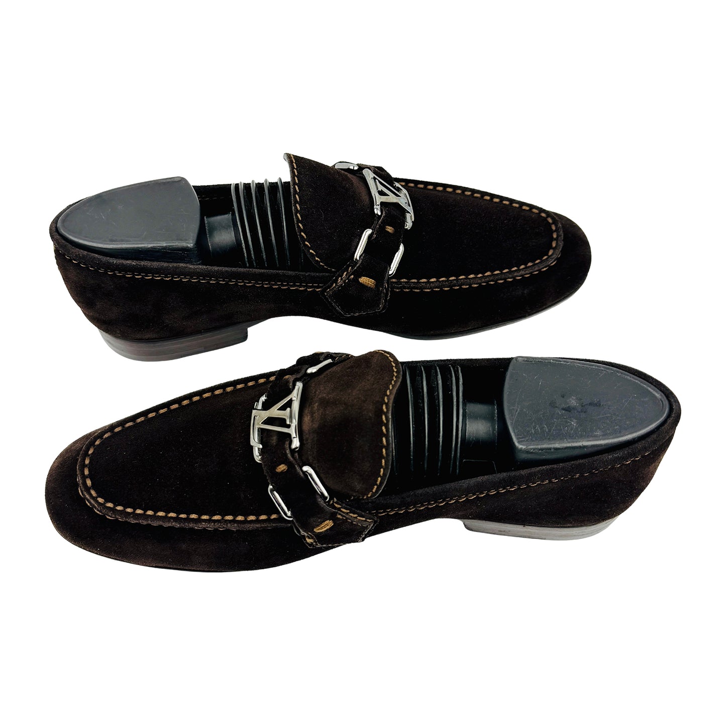 Louis Vuitton Men's Dark Brown Loafers (Size 39/39.5)