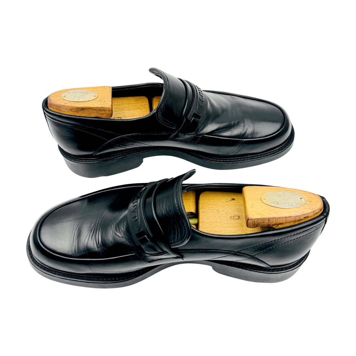 LLOYD Men's Black Leather Loafers (Size 42)