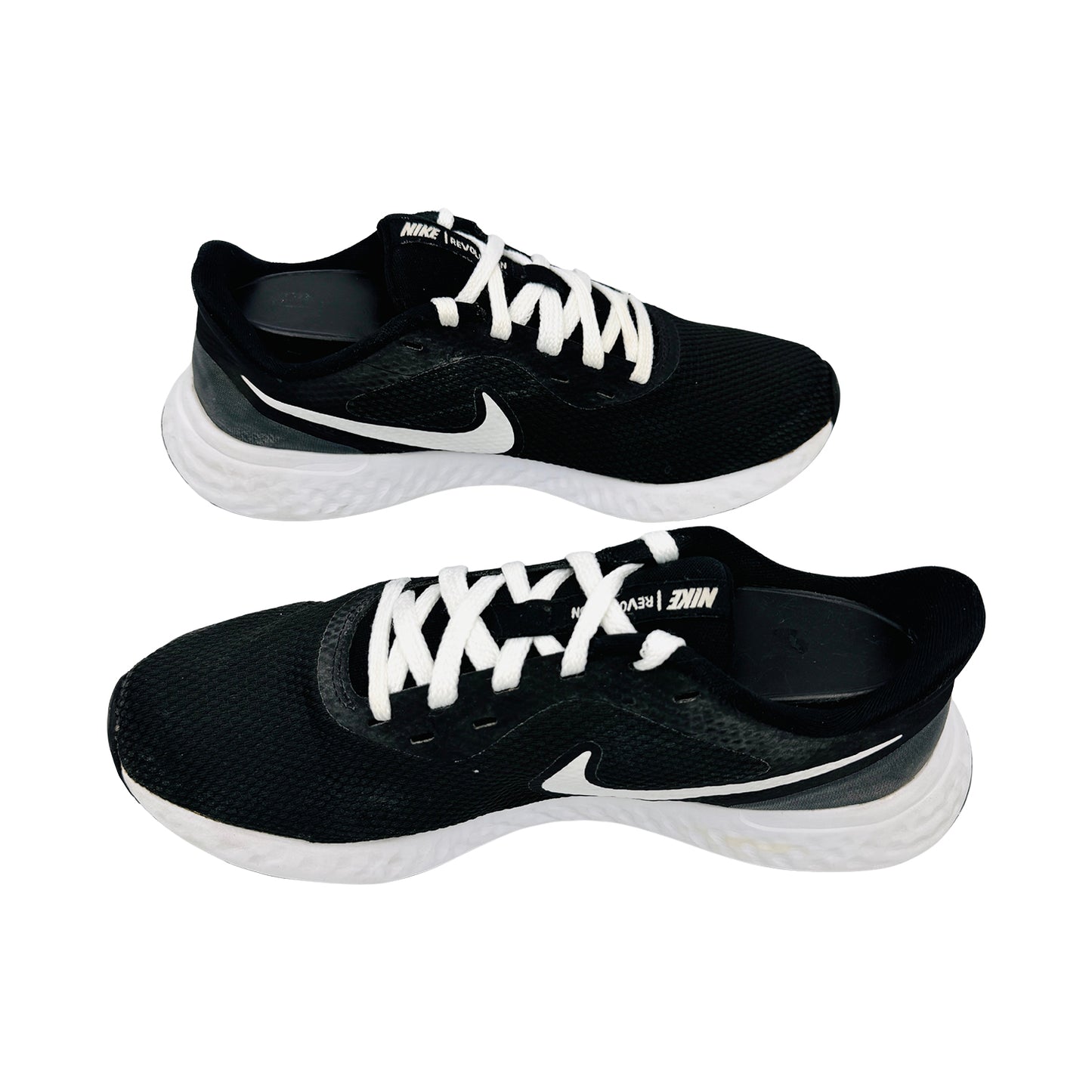 Nike Men's Revolution 5 Black White Sneakers (Size 41) - BQ3204-002