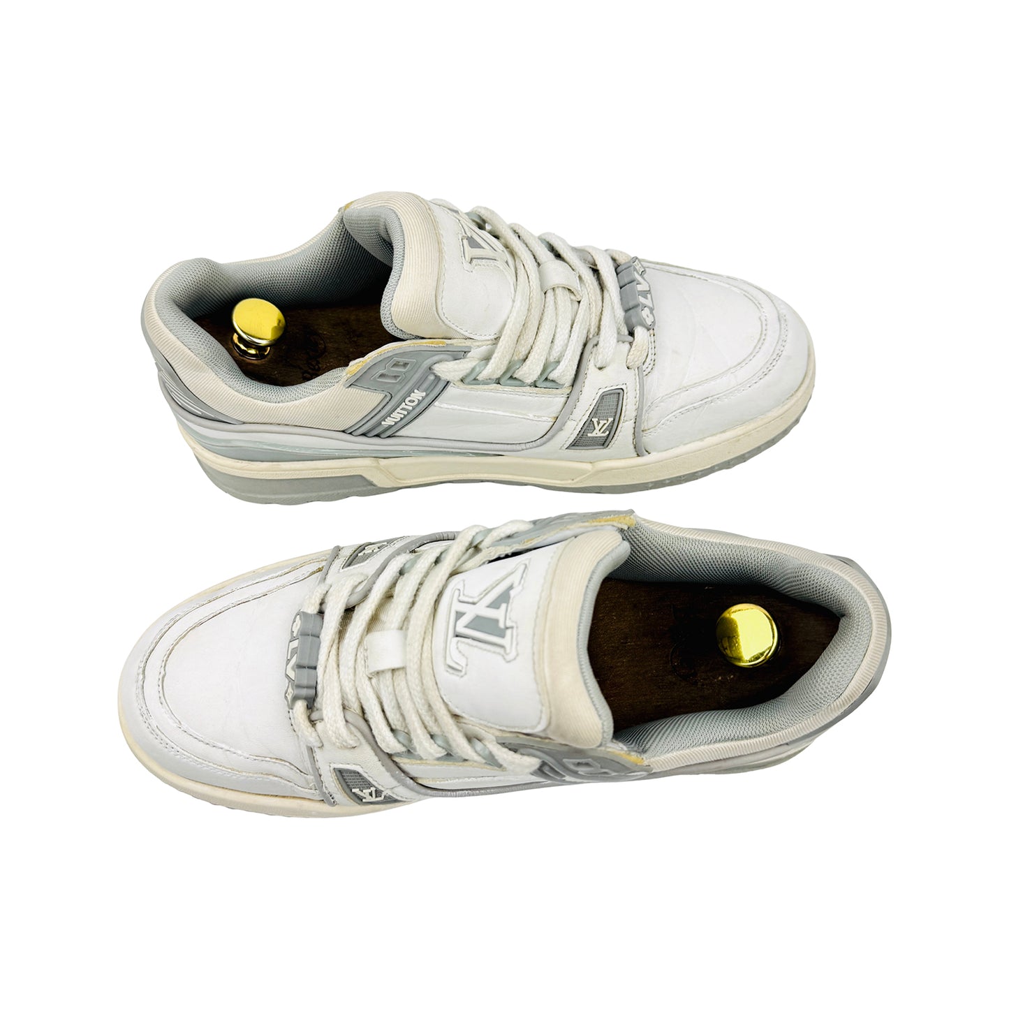 Louis Vuitton Trainer 'Grey White' Shoes (Size 42.5)