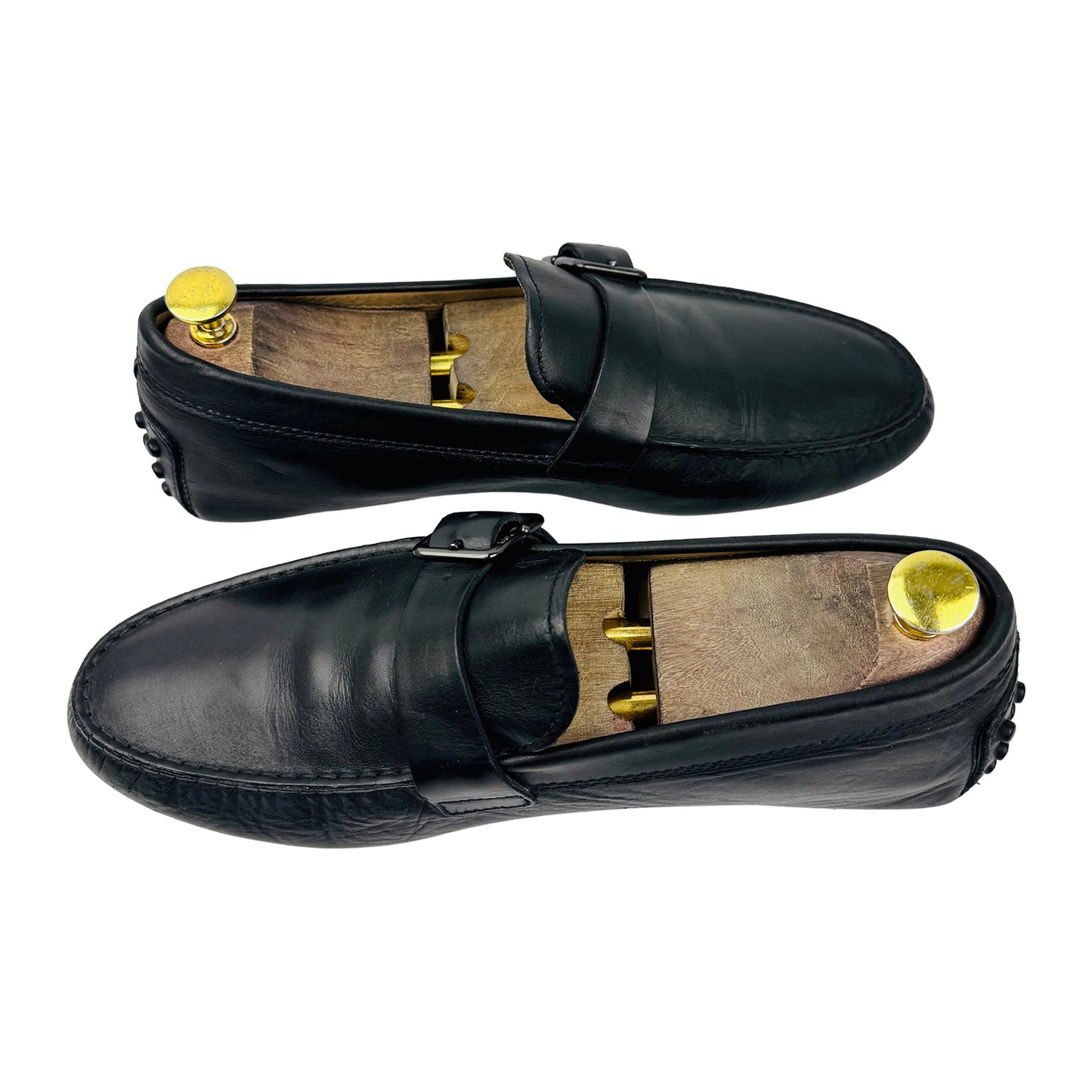 Tod’s Men's Black Leather Driving Loafers (Size 42)