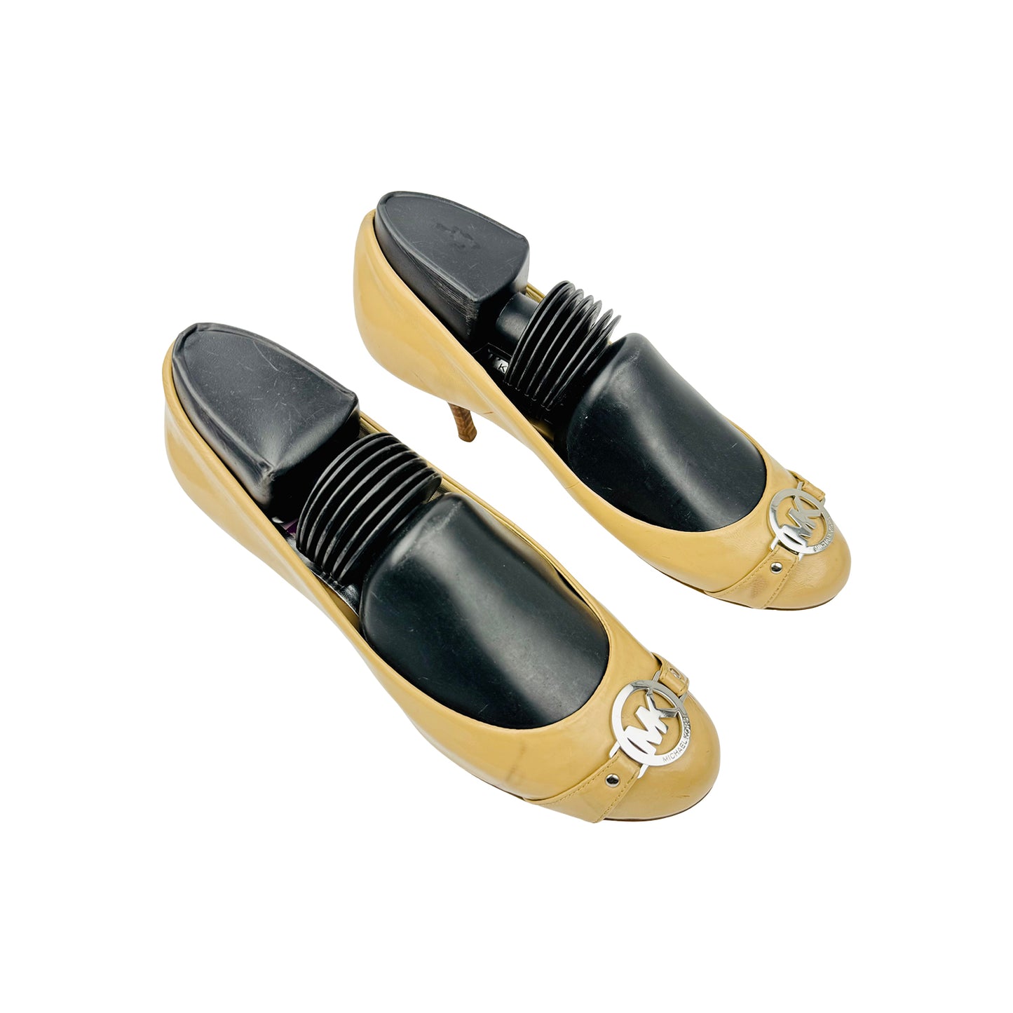 Michael Kors Women's Beige Patent Leather Pumps (Size 37.5/38)