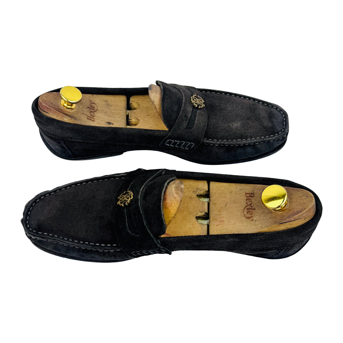 Roberto Cavalli Black Suede Driving Loafers (Size 42)