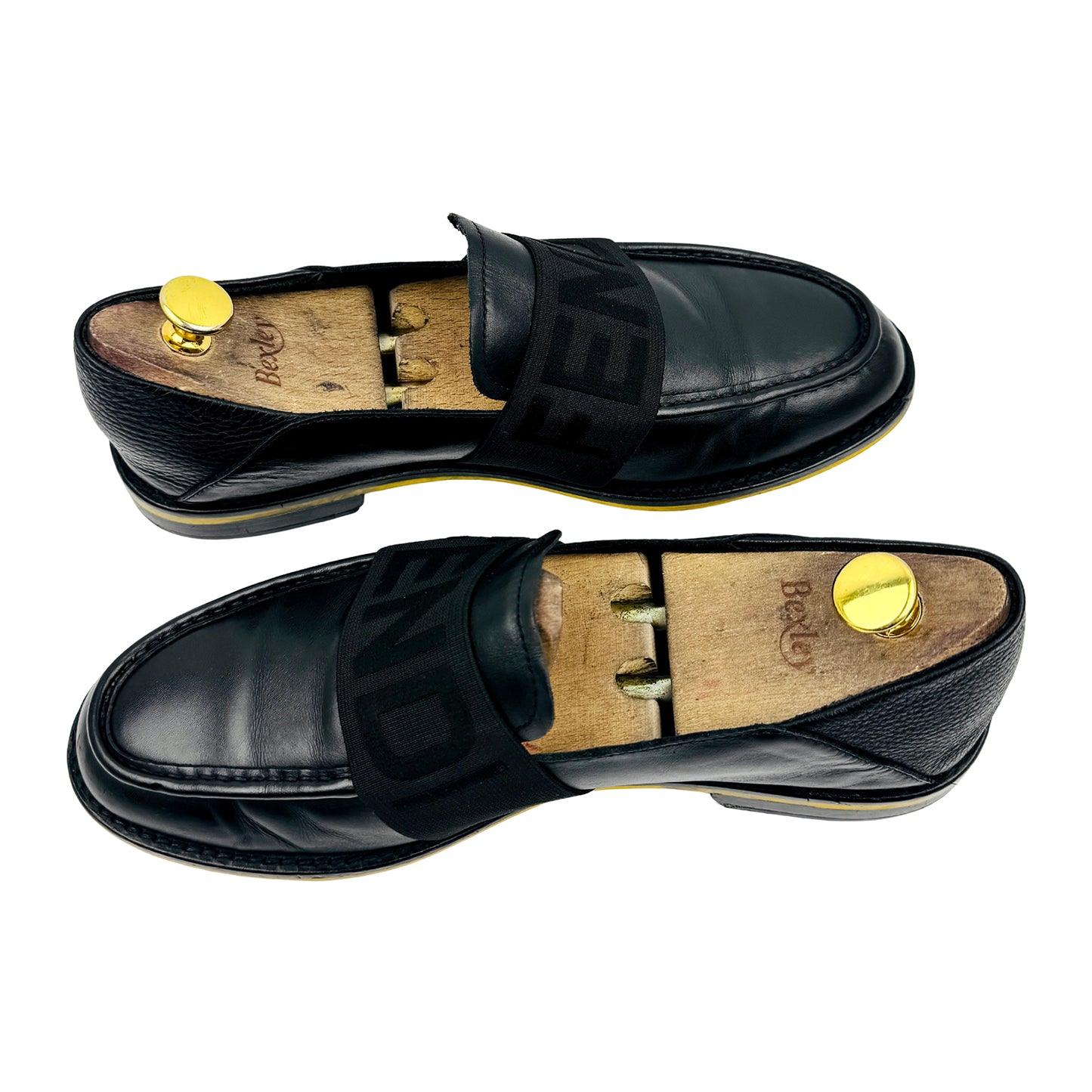 Fendi Black Elastic Band Loafers (Size 42/42.5)