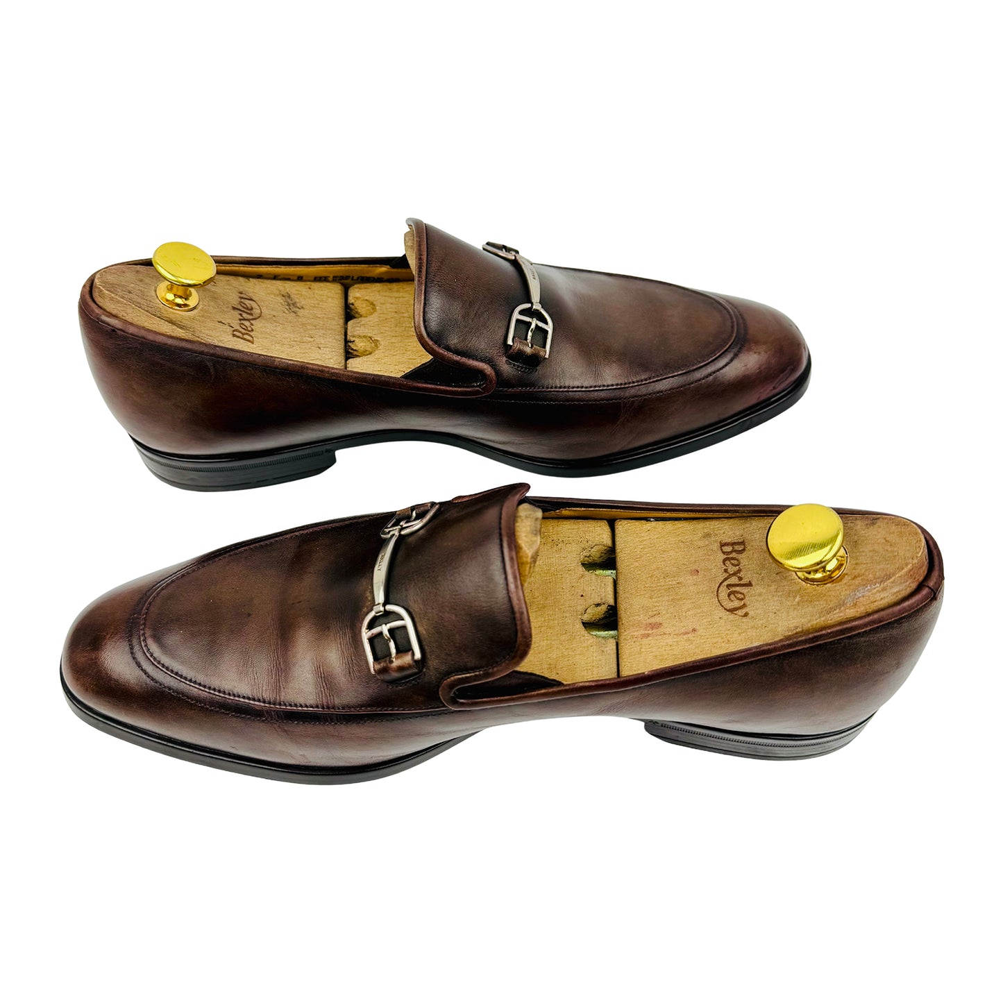 Bally Men's Brown Leather Loafers (Size 42)