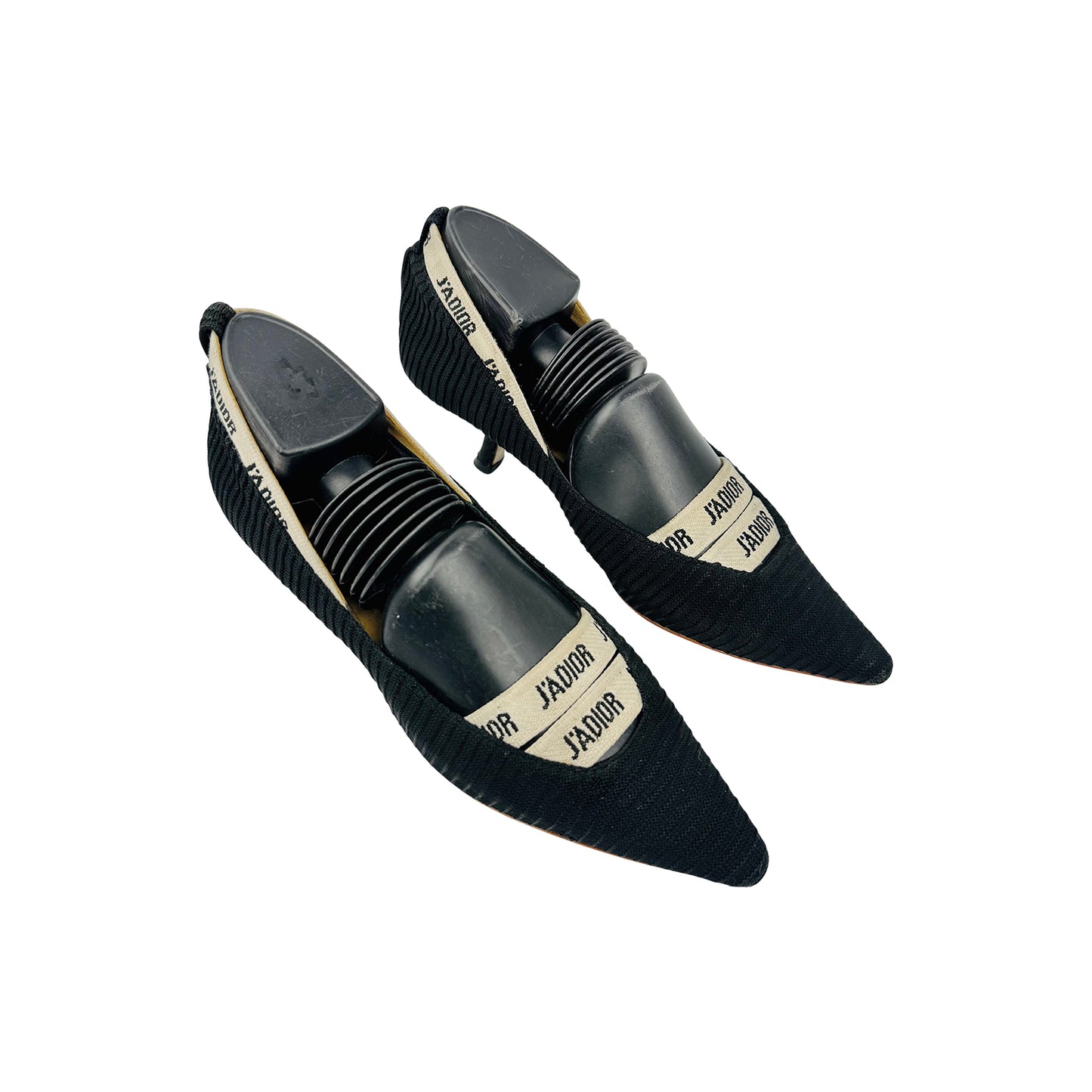 Christian Dior J’Adior Black Technical Fabric Pumps (Size 38/38.5)