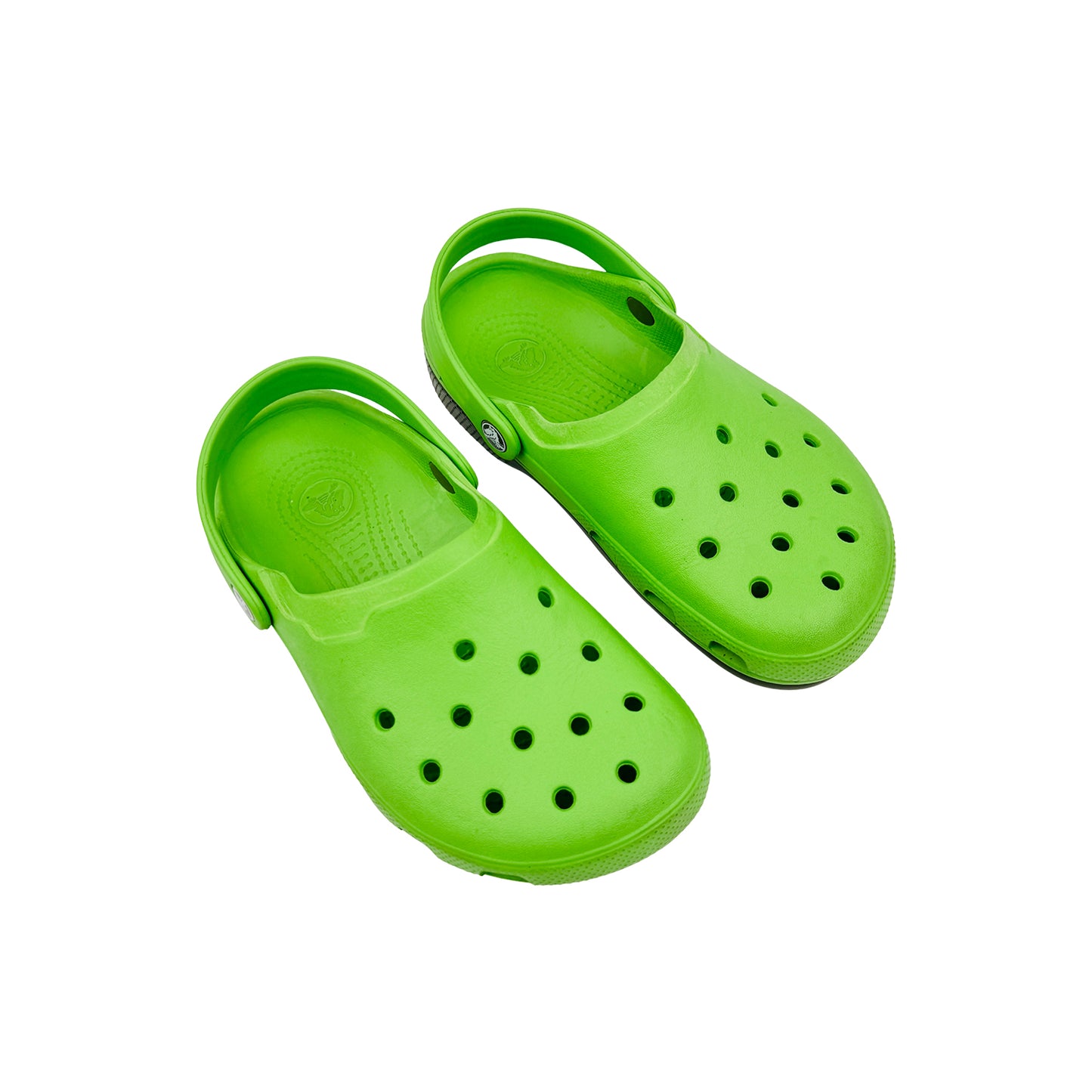 Crocs Classic Volt Green Foam Clogs (Size 37/38)