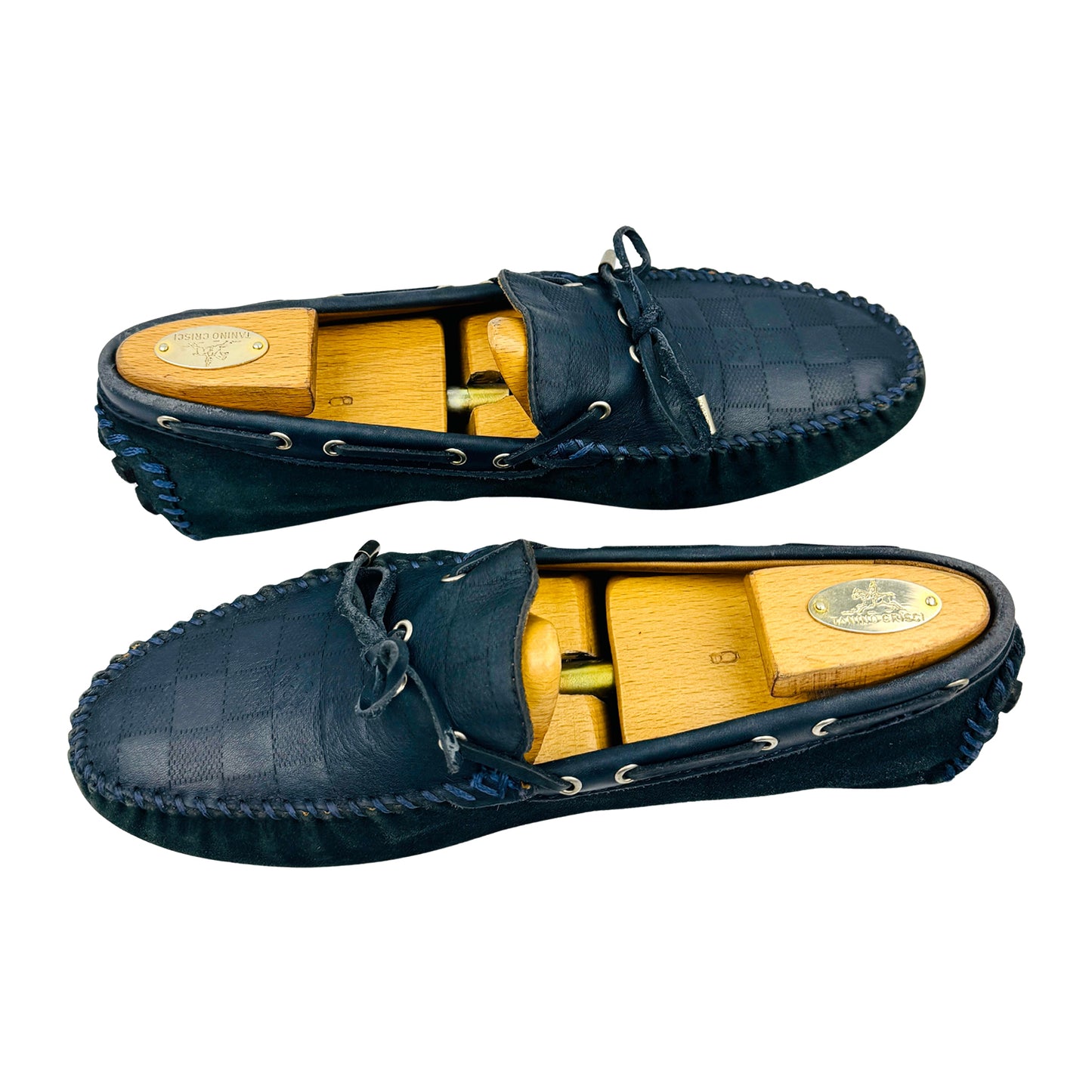 Louis Vuitton Men's Navy Driving Loafers (Size 43)