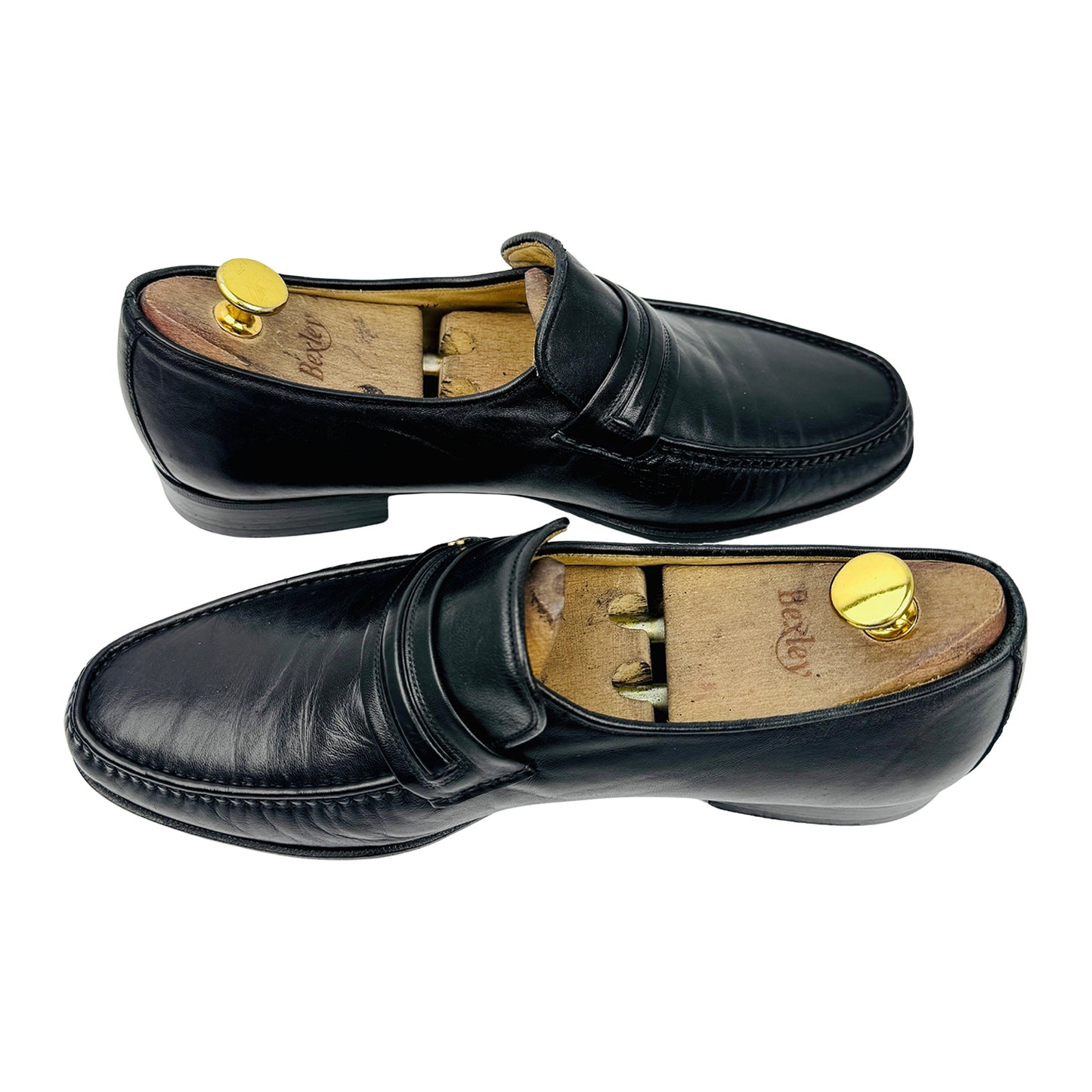 Bally Men's Black Leather Loafers (Size 42.5)