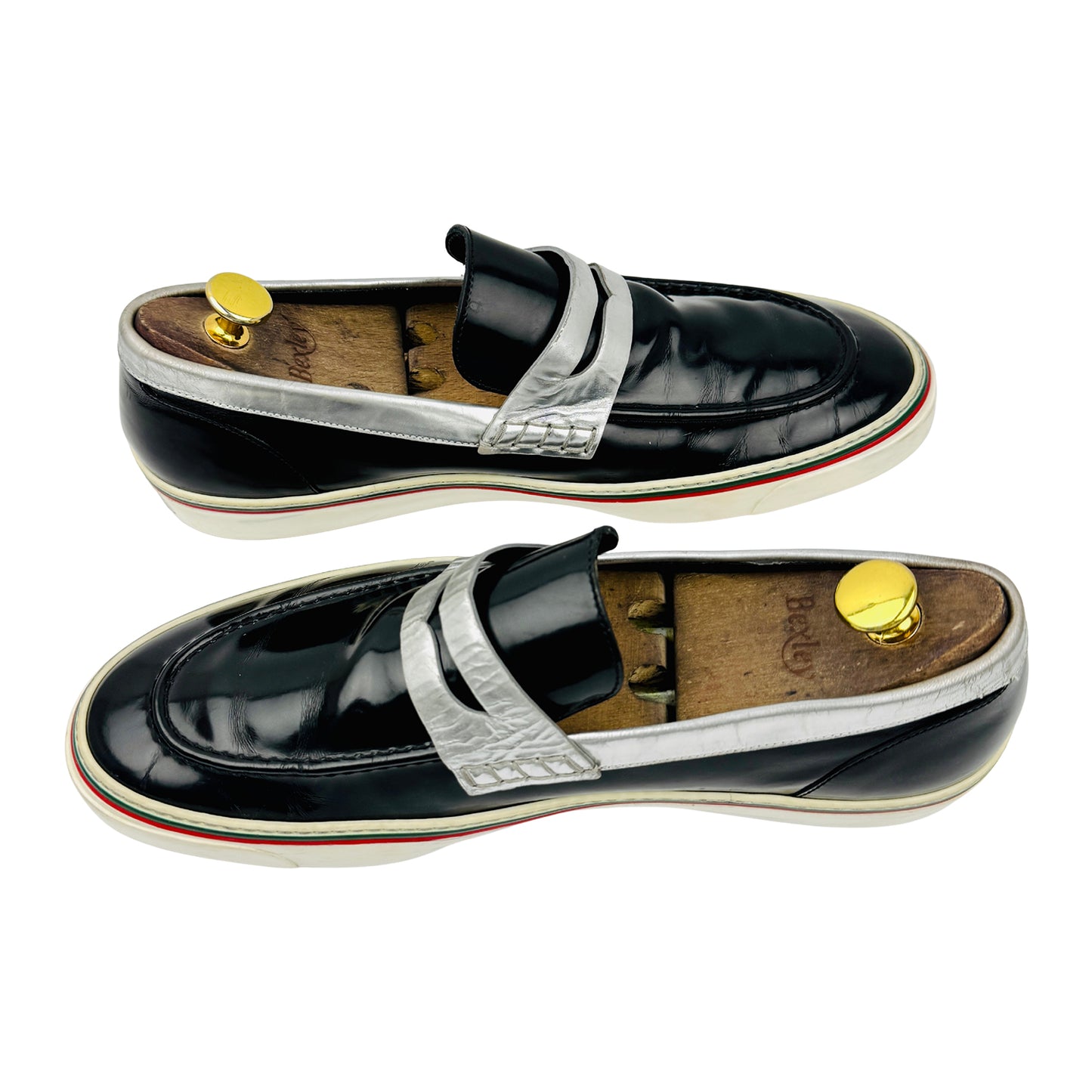 Gucci Black Patent Leather Penny Loafers (Size 43)
