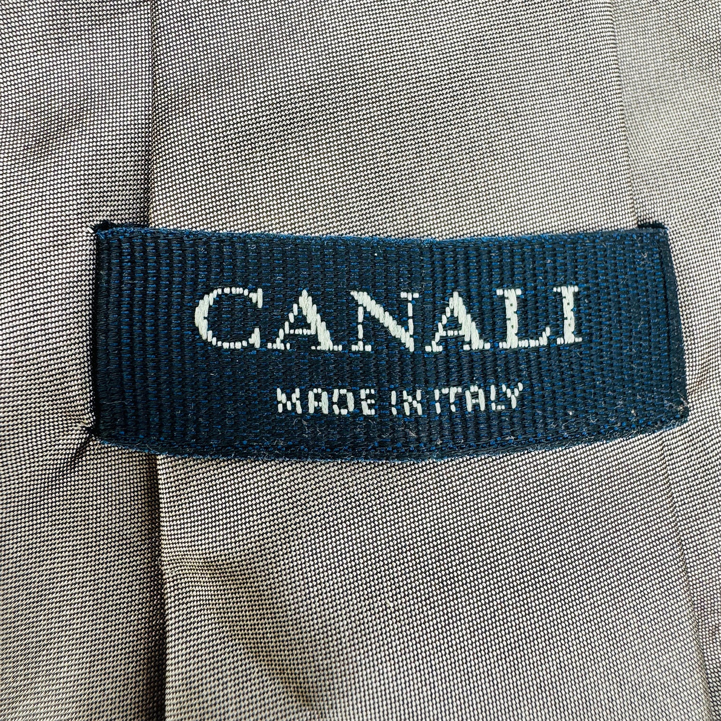 Canali Taupe Italian Silk Tie (Size Regular)