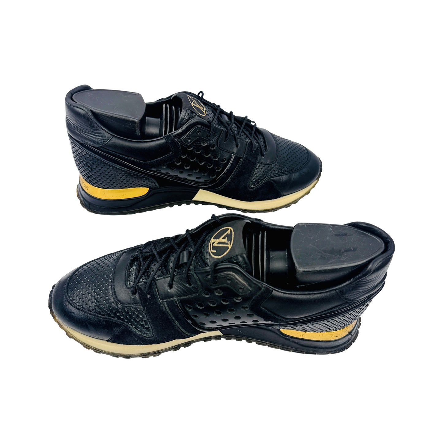 Louis Vuitton Run Away Black Sneakers (Size 37/37.5) - GO 0195