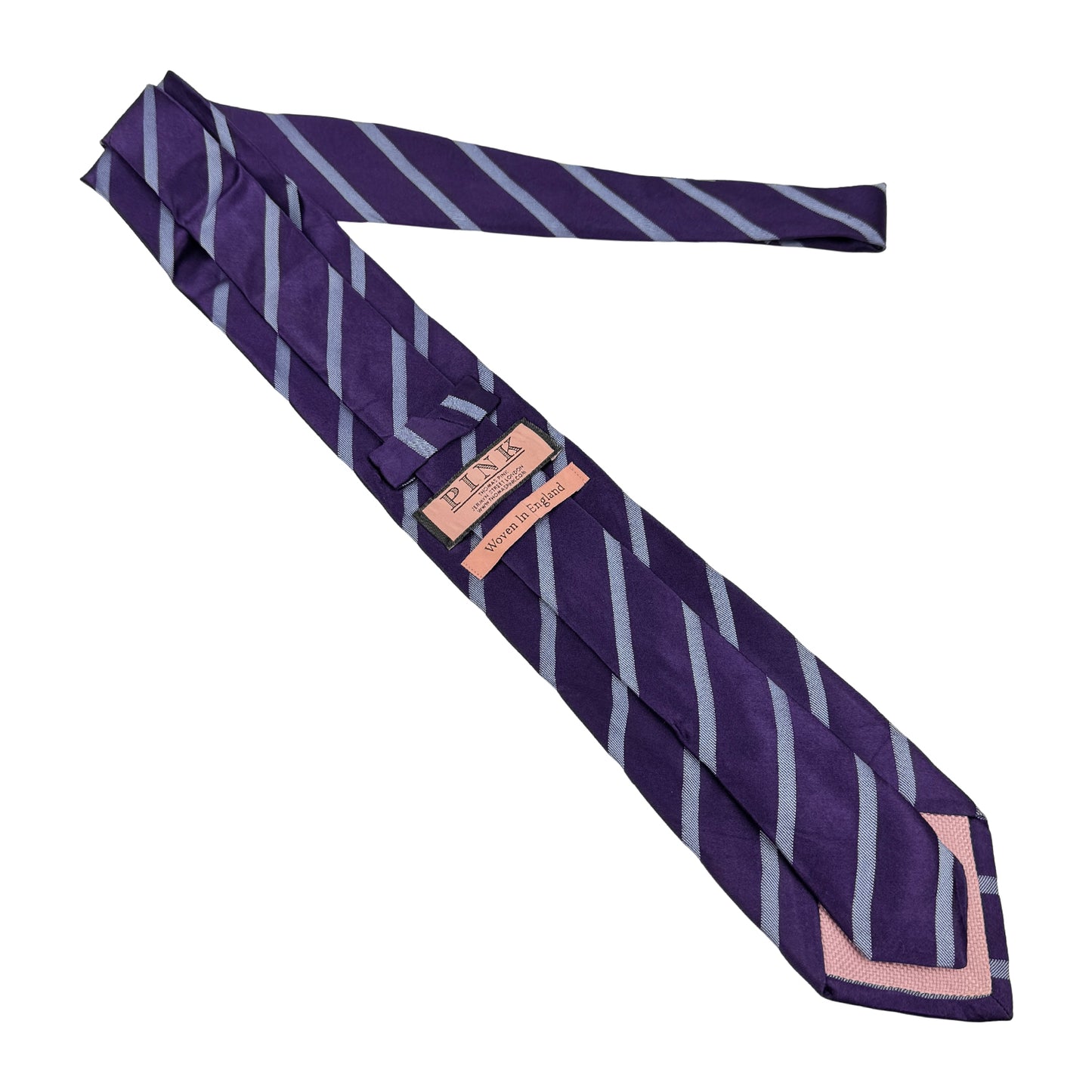 Thomas Pink Purple 'Diagonal Stripes' Tie (Size Regular)