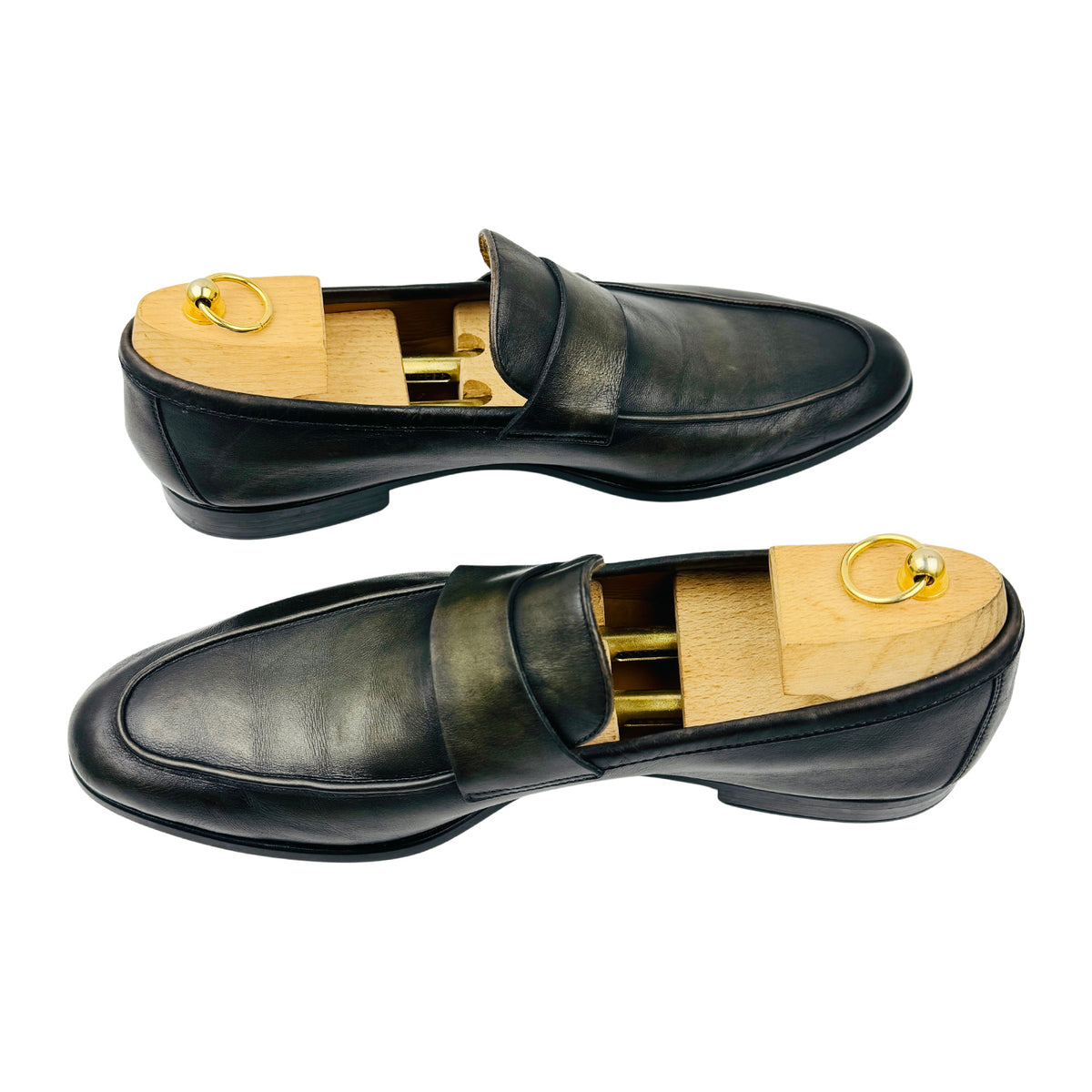 Magnanni Men's Burnished Leather Penny Loafers (Size 43)