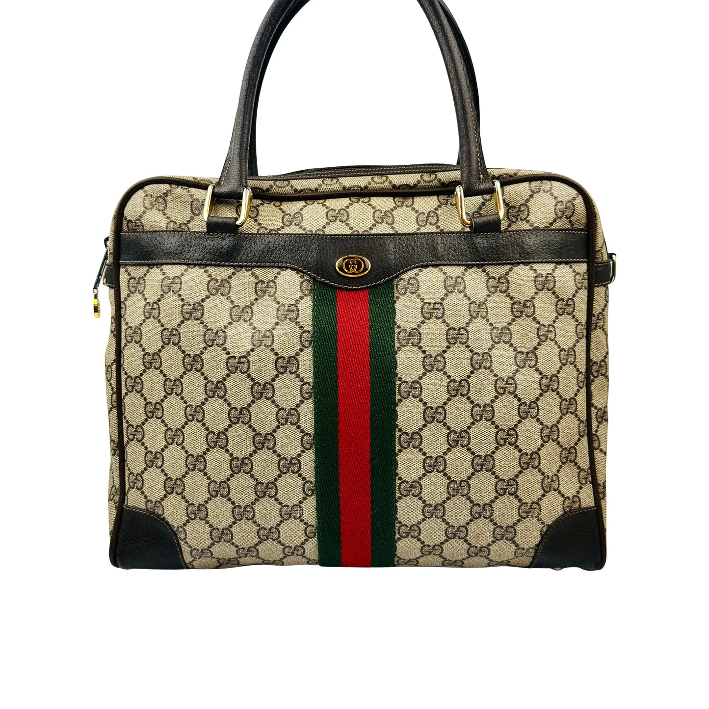 Gucci GG Supreme 'Sherry Line' Beige Canvas Bag